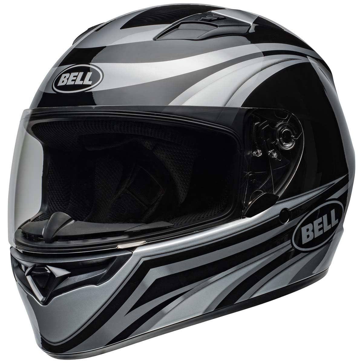 Bell Qualifier Full-Face Motorcycle Helmet (Gloss Conduit Silver/Black - X-Large)