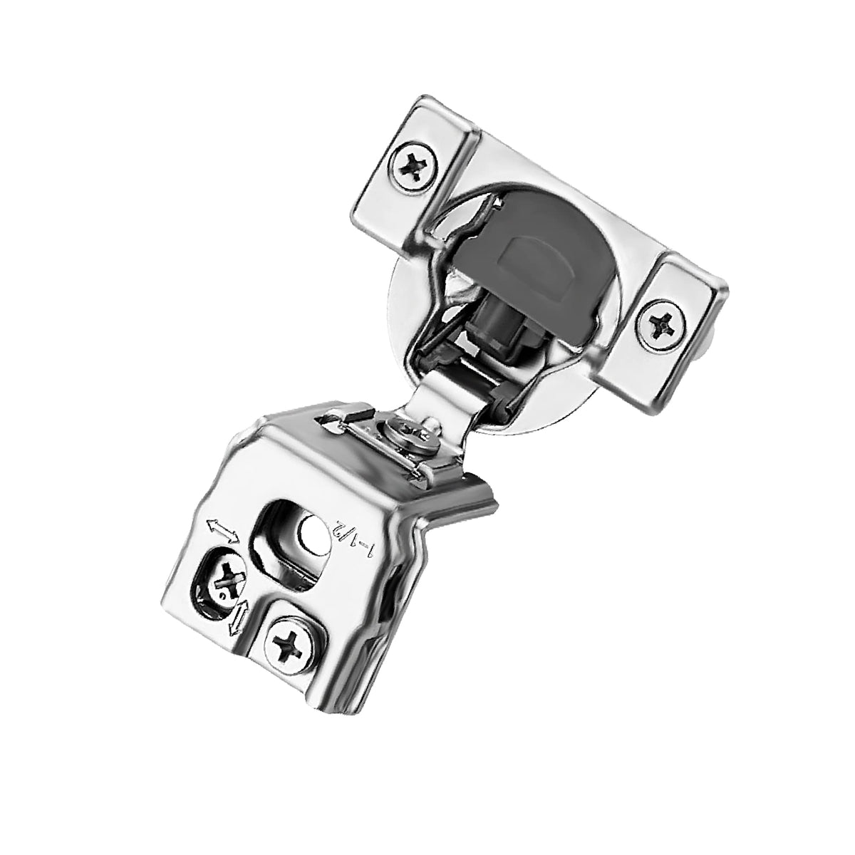 Ravinte 10 Pack 5 Pairs 1-1/2 Inch Overlay Soft Close Hinges For Kitchen Cabinet Hinges Satin Nickel Hidden Hinges Stainless Steel Concealed Hinge Self Closing