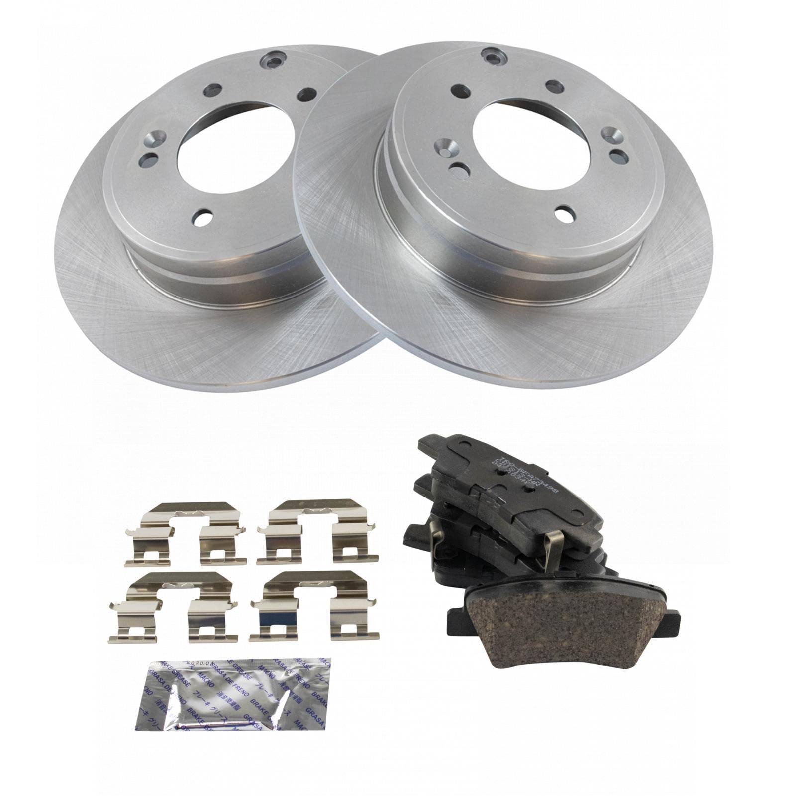 Trq Brake Pad & Rotor Kit Brake Pads Brake Rotor Ceramic Compatible With 2016-2019 Hyundai Sonata 2016-2018 Kia Optima