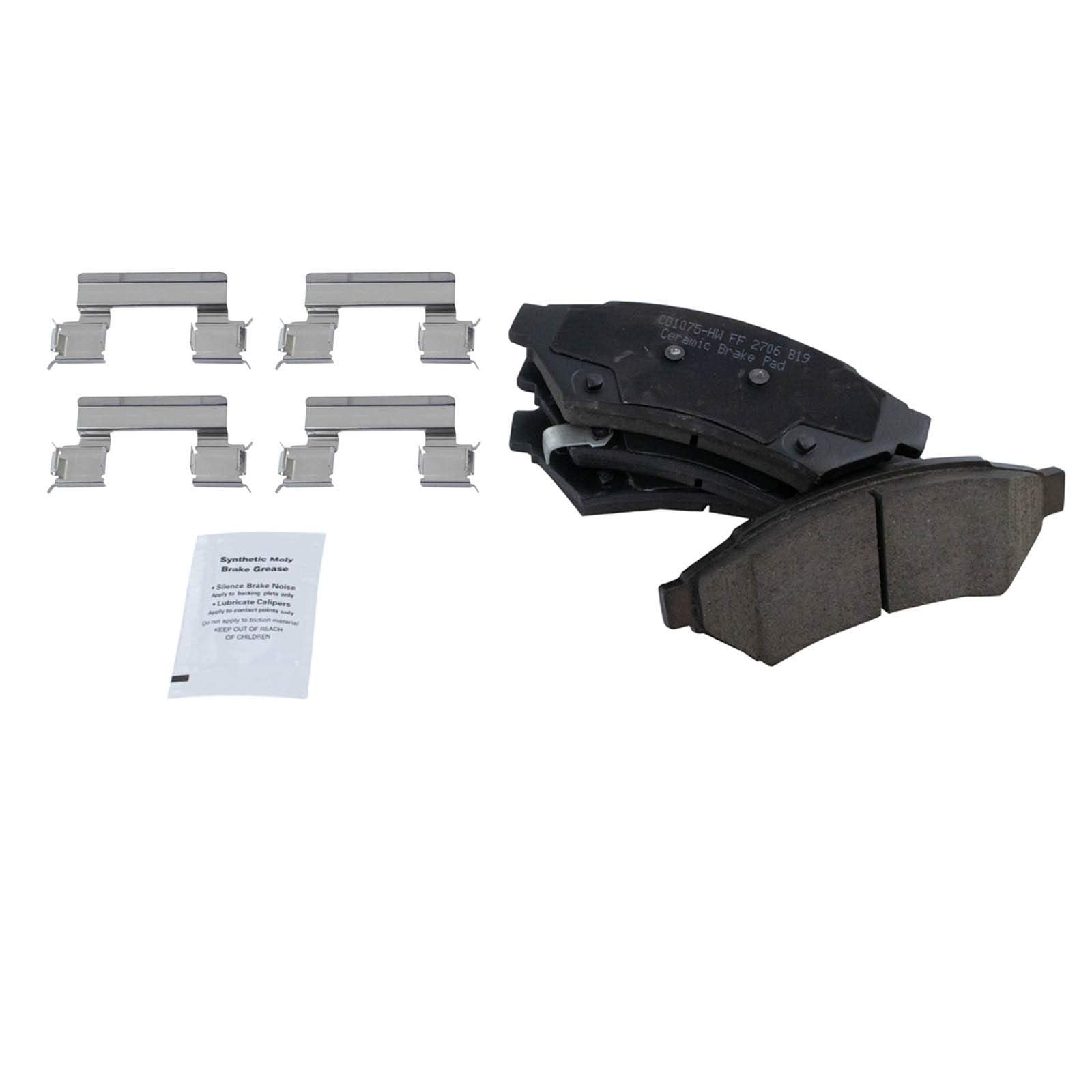 TRQ Front Brake Pads Ceramic Compatible with 2005-2008 Buick LaCrosse 2005-2007 Terraza Chevrolet Uplander Pontiac Grand Prix 20