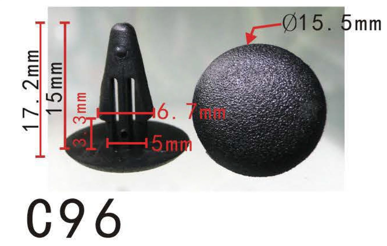 Autobahn88 Retainer Clip For Body Trim Molding, Compatible With Nissan (Oem: 27948M7002) (Pack Of 20)