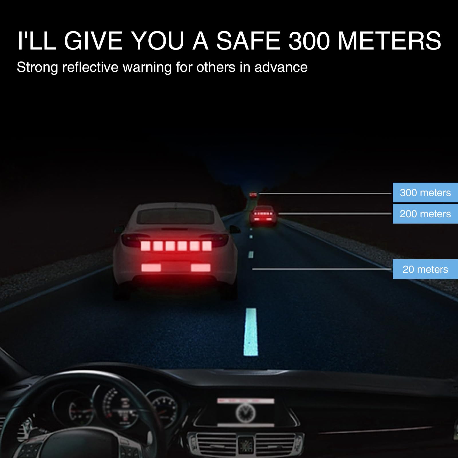 Ugshy 10 Pcs Car Reflector With Adhesive, 1.9In Round Waterproof Weatherproof Pet Vehicle Stickers, Universal High Visibility Au