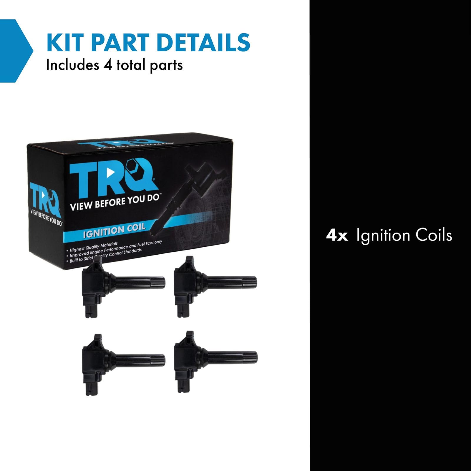 Trq Ignition Coil Set Compatible With 2015-2016 Scion Fr-S 2015-2020 Subaru Brz 2016-2017 Crosstrek 2017-2018 Forester 2015-2019