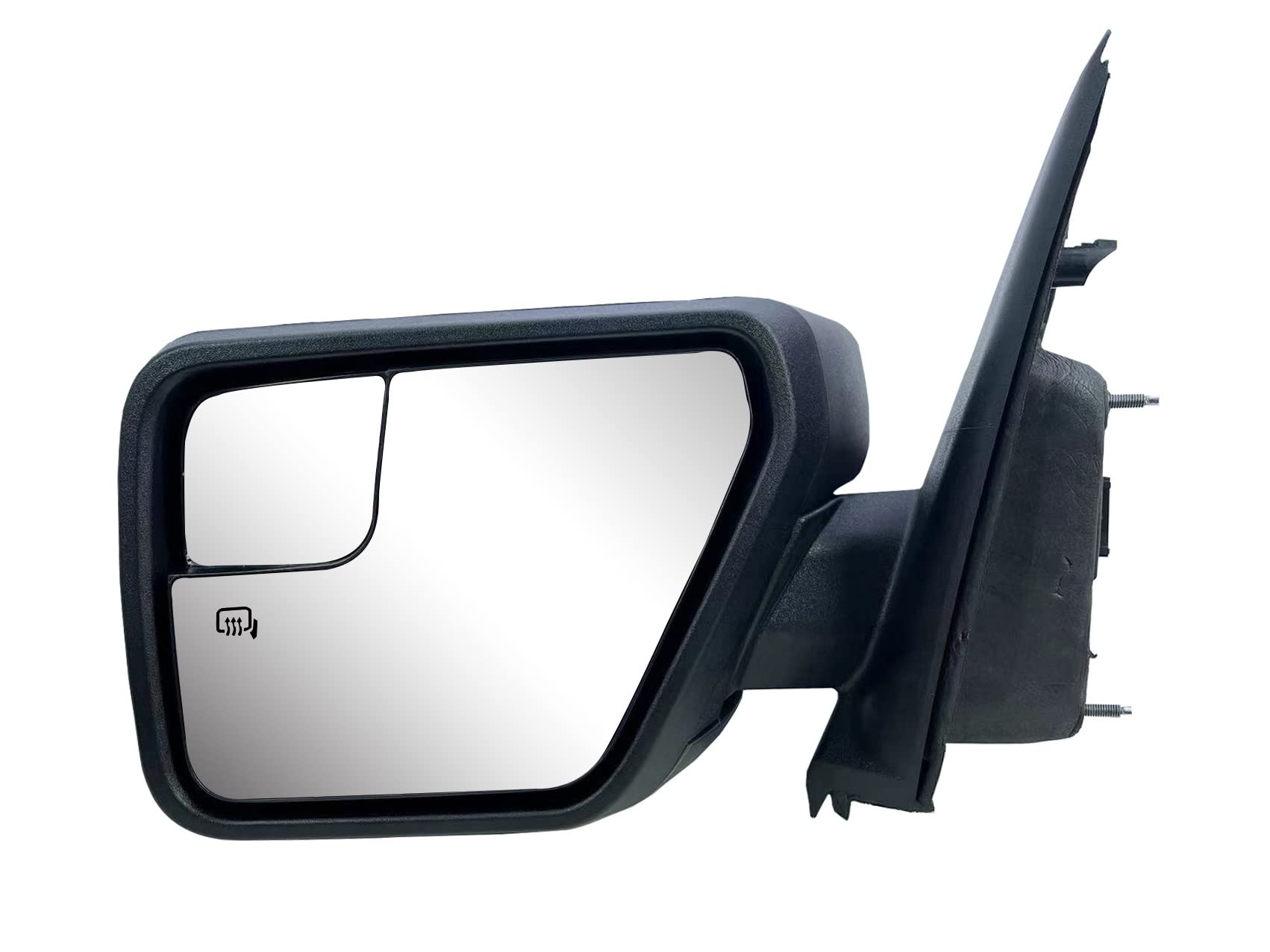 Replacement Driver Left Side Door Mirror Textured Back Cover Power Adjustment and Heated Glass Without Blinker for Ford F-150 fr
