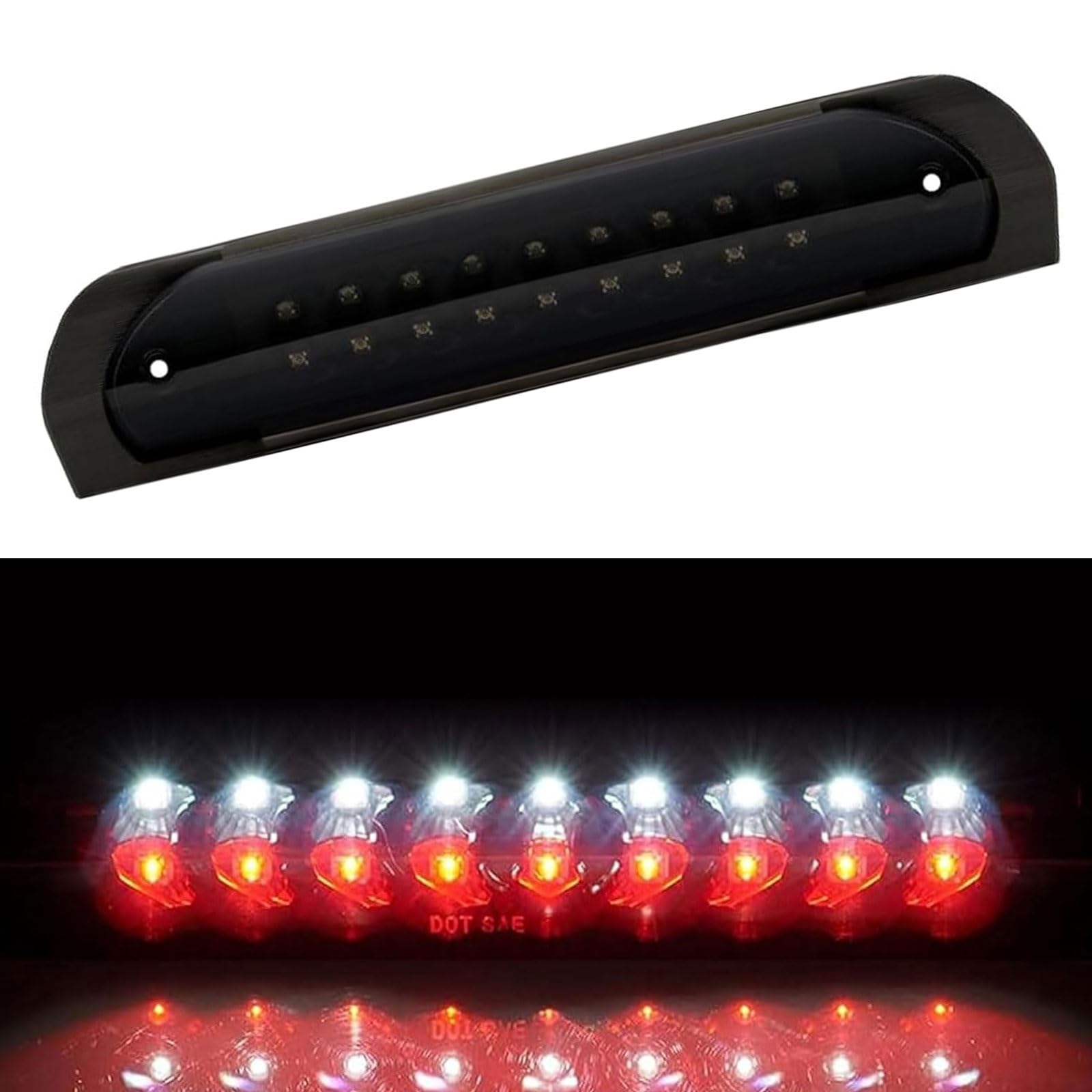 Cxdar Third 3Rd Brake Light, Led High Mount Stop Light Replacement For 2002 2003 2004 2005 2006 2007 2008 Dodge Ram 1500, 2003-2