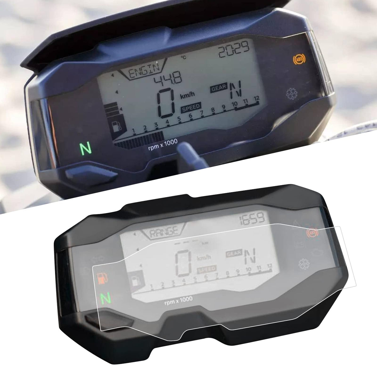 Worldmotop Screen Protector Instrument Film Motorcycle Scratch Cluster Dashboard WBCARB09WV9M3RM