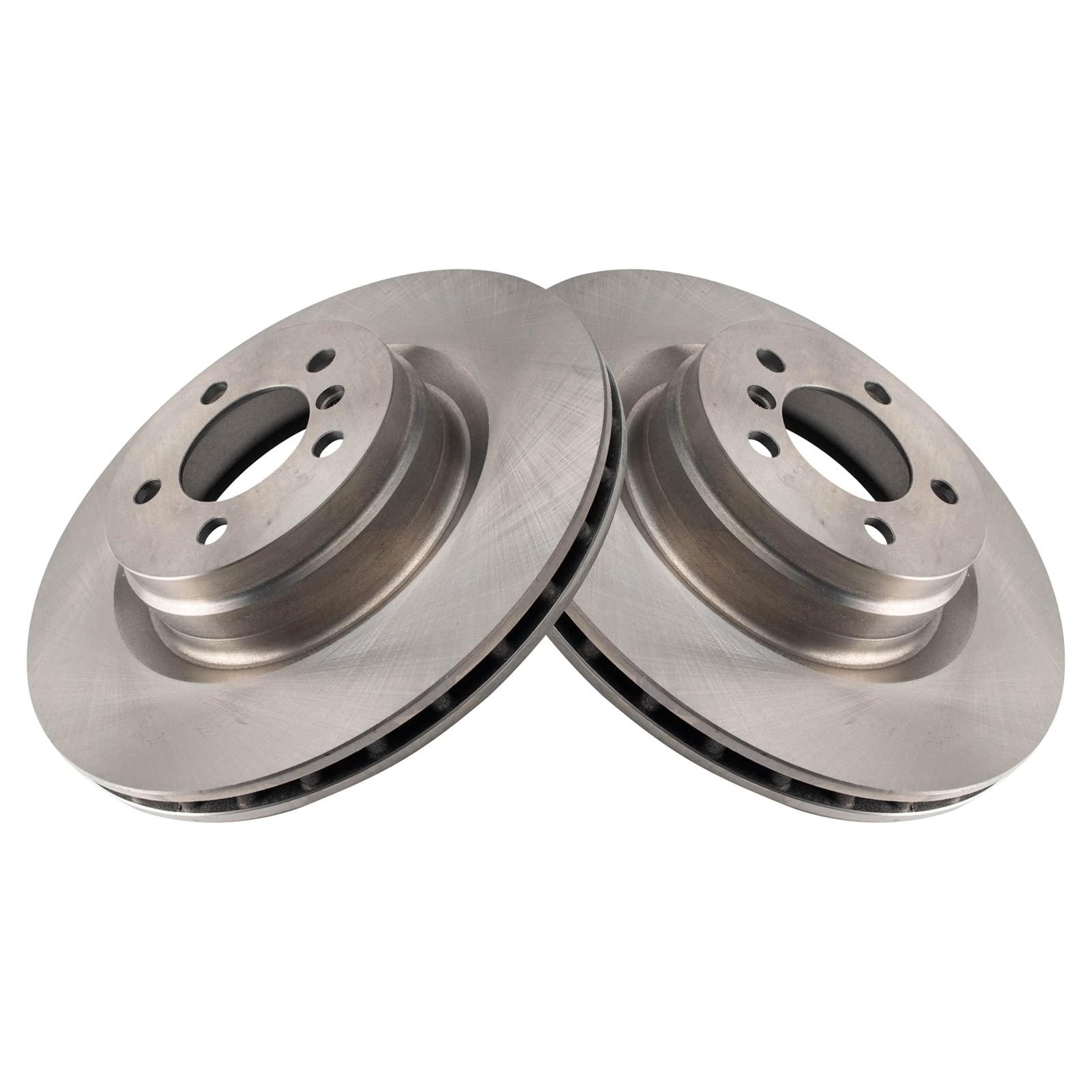 Trq Front Brake Rotors Set Vented Compatible With 2006-2012 Land Rover Range Rover