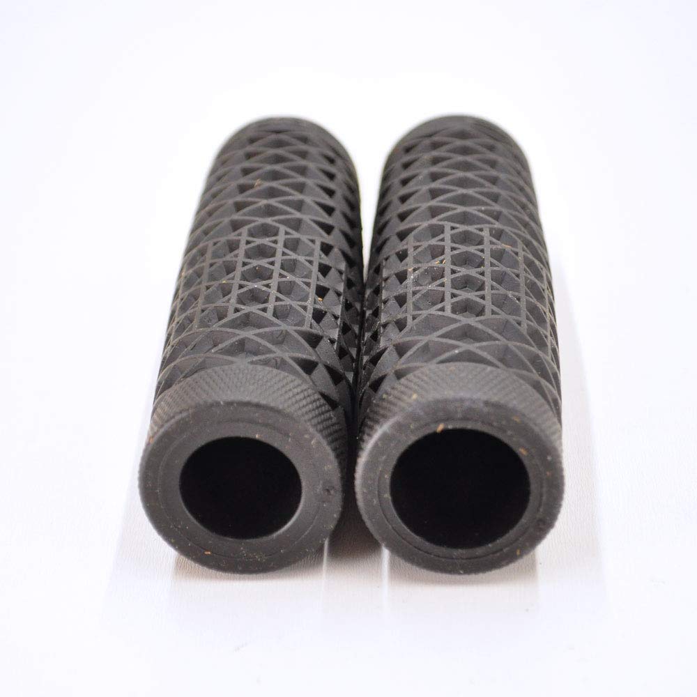 Vans'Waffle' Pattern Rubber Motorcycle Grips - Black - Sold As A Pair For 7/8' Bars - Made In The Usa …
