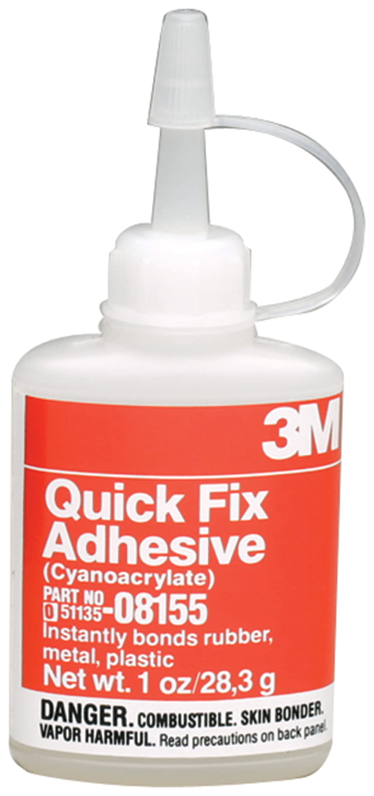 3M Quick Fix Adhesive, 08155, 1 Oz Bottle