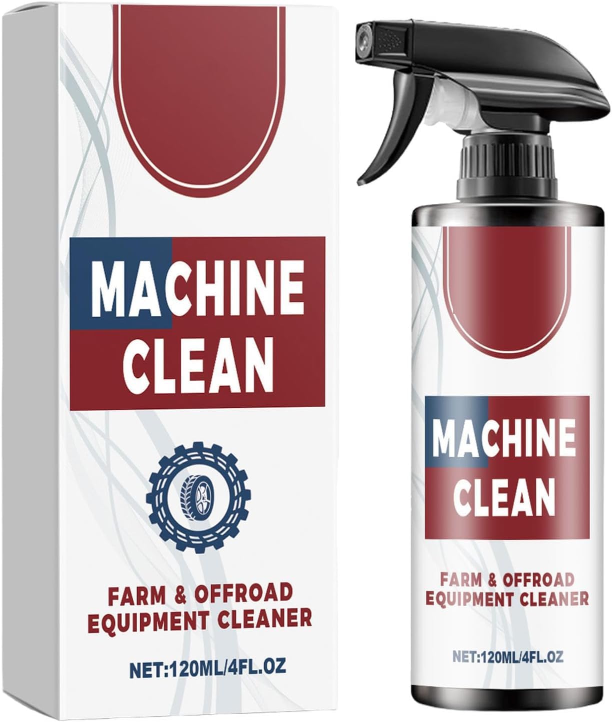 Machine Clean Spray - Machine Clean, Heavy-Duty Outdoor All Purpose Cleaner, Wheel Foam Cleaning Spray - 4 Oz (1)