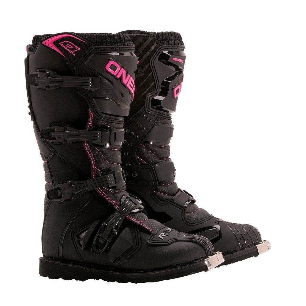 O'Neal 0324-711 Women'S Rider Boots (Black/Pink, Size 11)