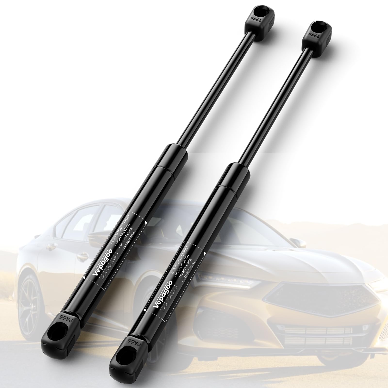 Vepagoo Pm1019 Front Hood Gas Struts Compatible With 2006 2007 2008 Acura Tl, Gas Shocks Lift Supports 9489Vu, Sg365001