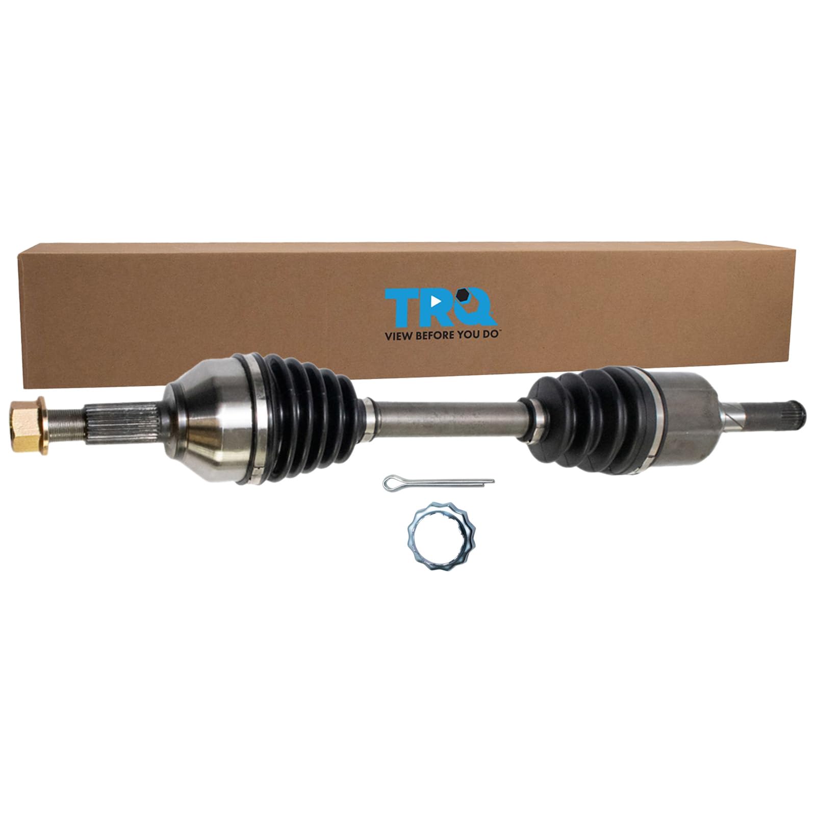 Trq Front Left Cv Axle Shaft Assembly Drivers Side Compatible With 2008-2013 Nissan Rogue 2014-2015 Rogue Select