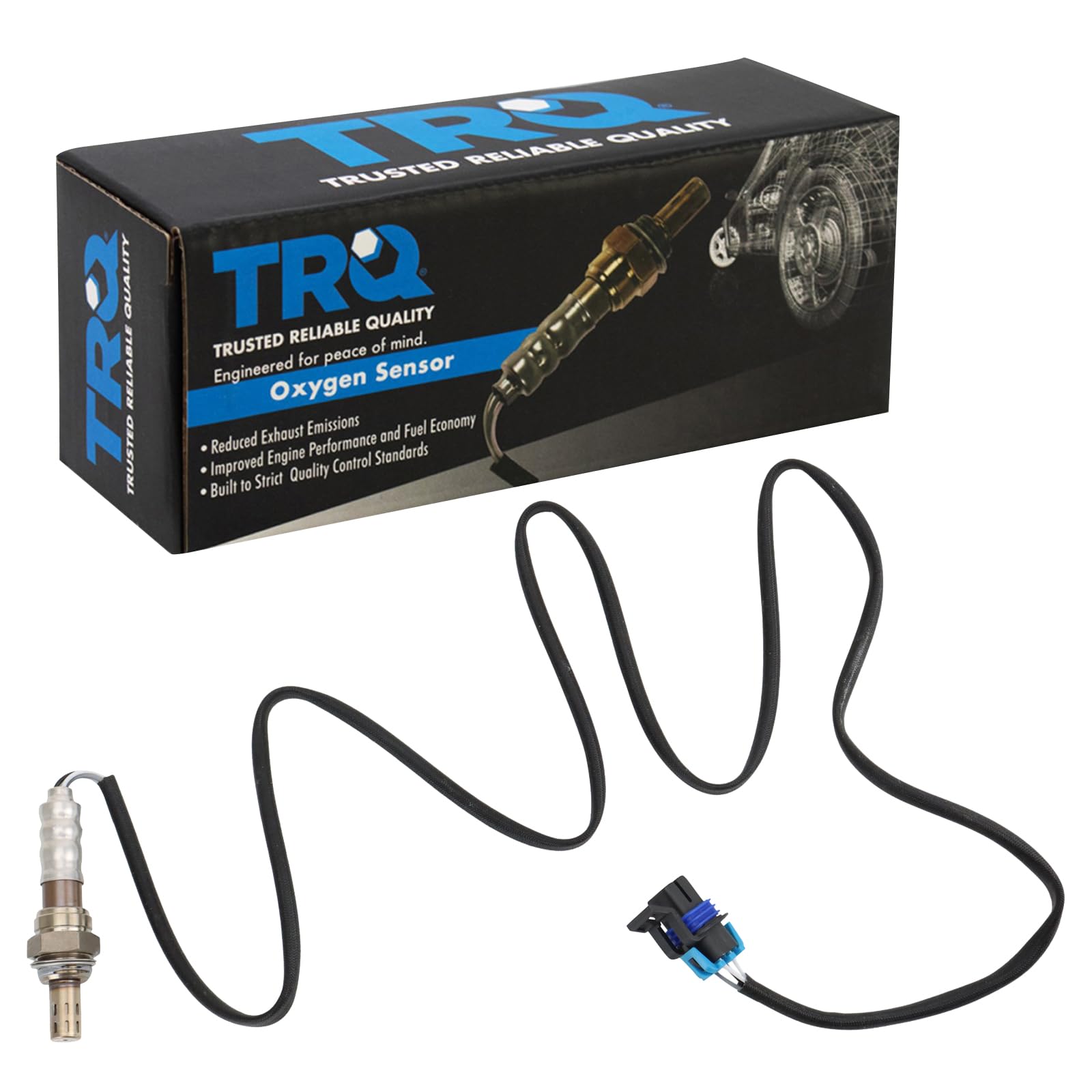 Trq O2 Oxygen Sensor Compatible With 1997-2003 Chevrolet Corvette Malibu 1999-2004 Oldsmobile Alero 1997-1999 Cutlass Pontiac Gr
