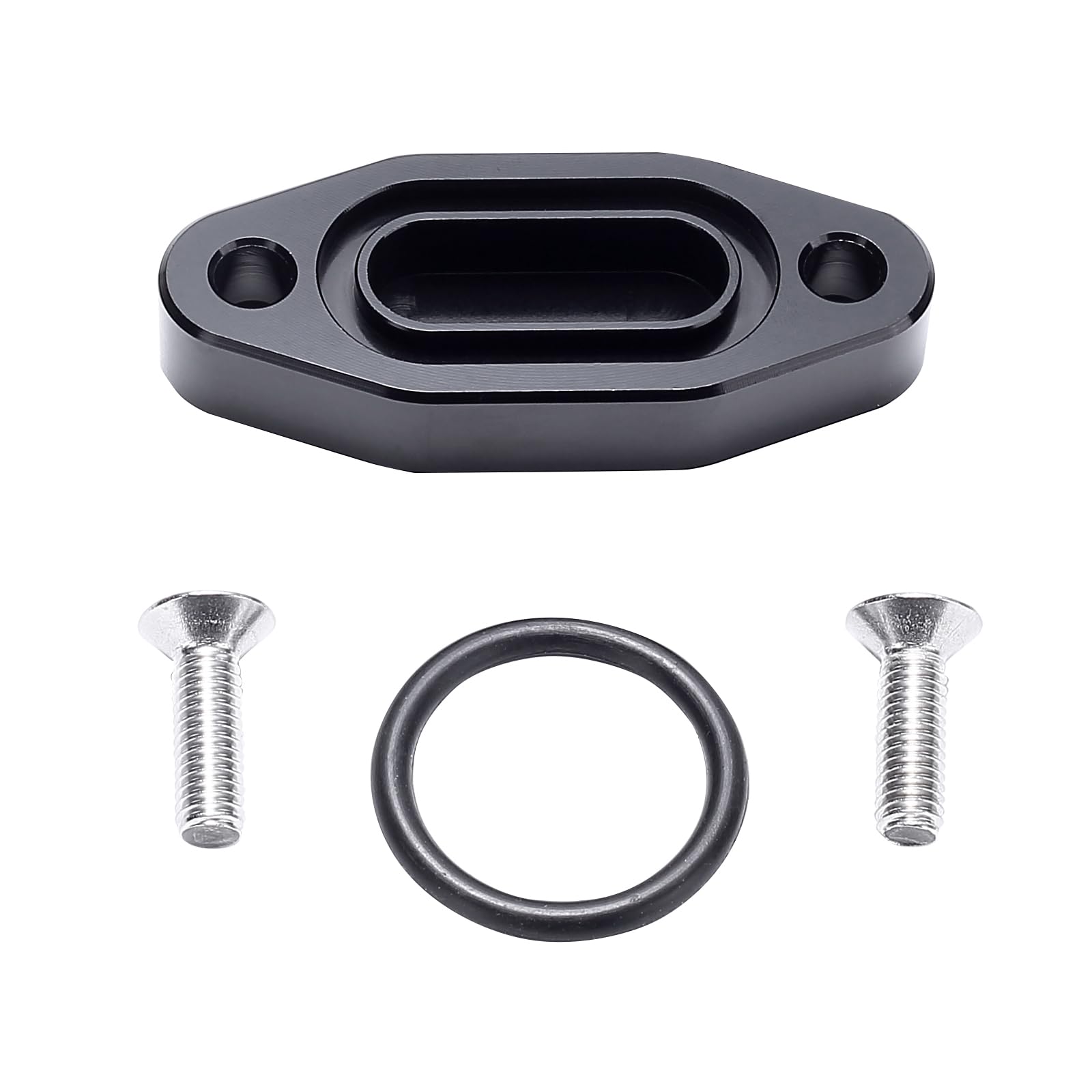 Kaas Ls Billet Oil Cooler Block Off Plate On Oil Pan For Ls1 Lsx Ls2 Ls3 Lq4 Lq9 Ls6 L92 L99 L33 5.3L 4.8L 5.7L 6.0L 6.2L Black, Aluminum Alloy 6061