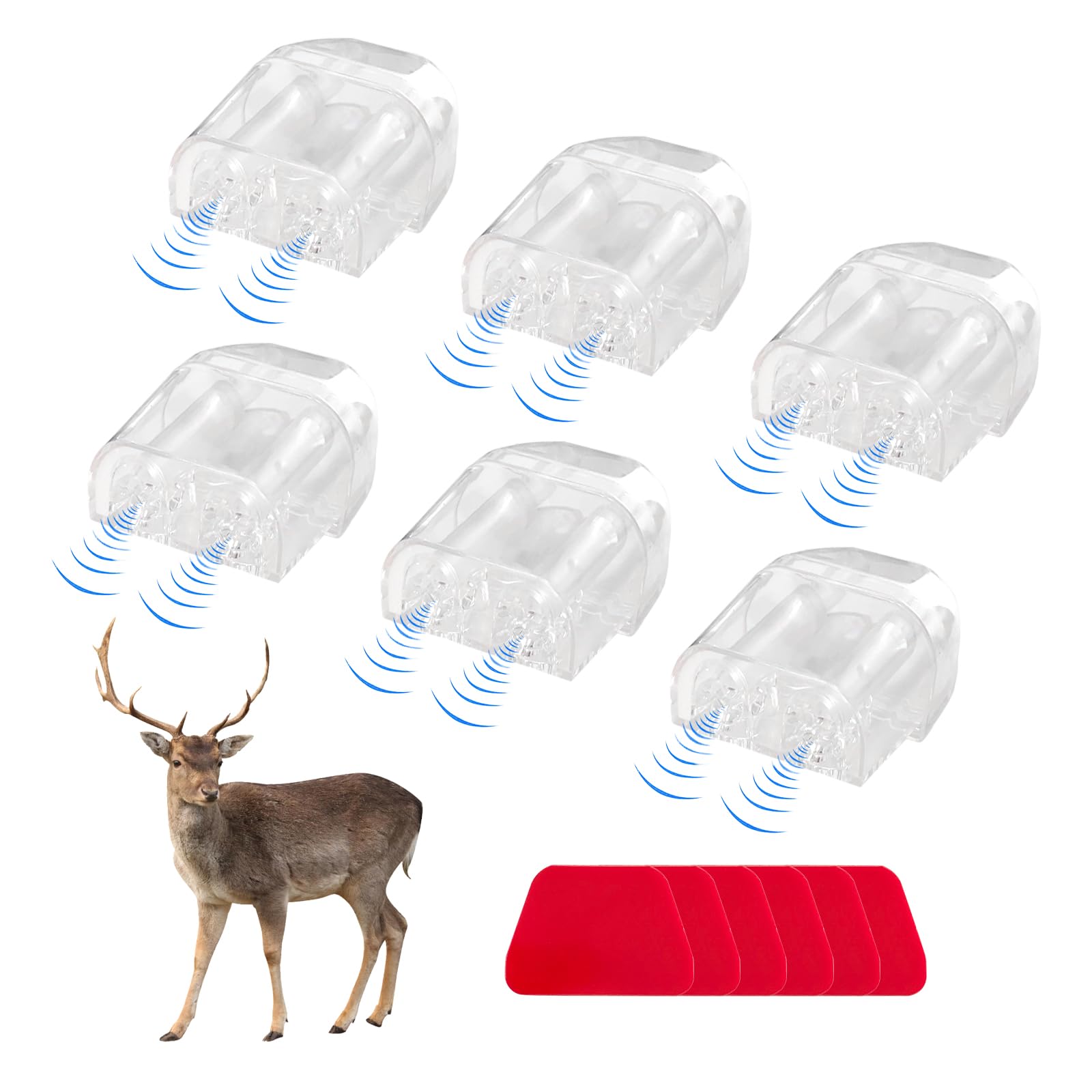 Dickno 6 PCS Deer Whistles for Car, Automotive Deer Warning Whistle Devices, Animal Warning Devices Avoids Collision, Universal 