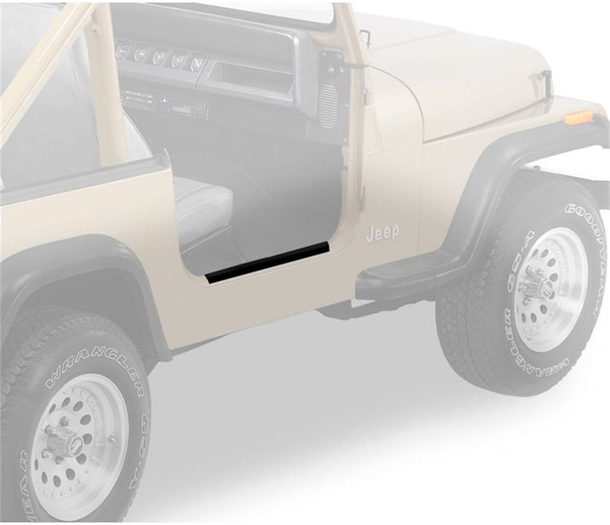 Bestop 5105101 Highrock 4X4 Door Sill Entry Guard Set For 2007-2018 Wrangler Jk 2Dr & 4Dr