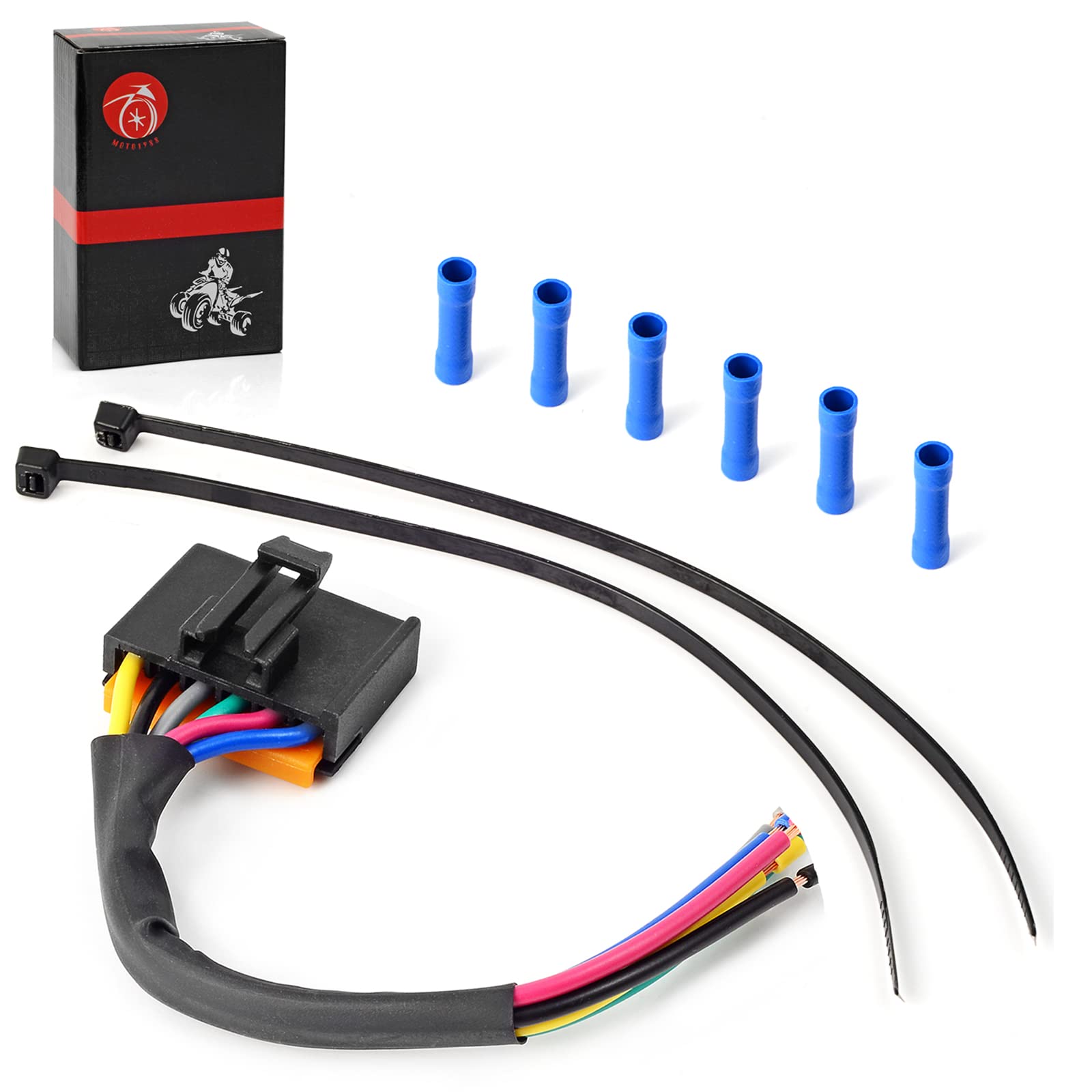 6 Pin Ignition Key Switch Repair Harness Pigtail For Polaris Sportsman Magnum Scrambler Hawkeye Trail Blazer Boss 250 300 325 330 350 400 450 500 550 570 600 700 800 1000