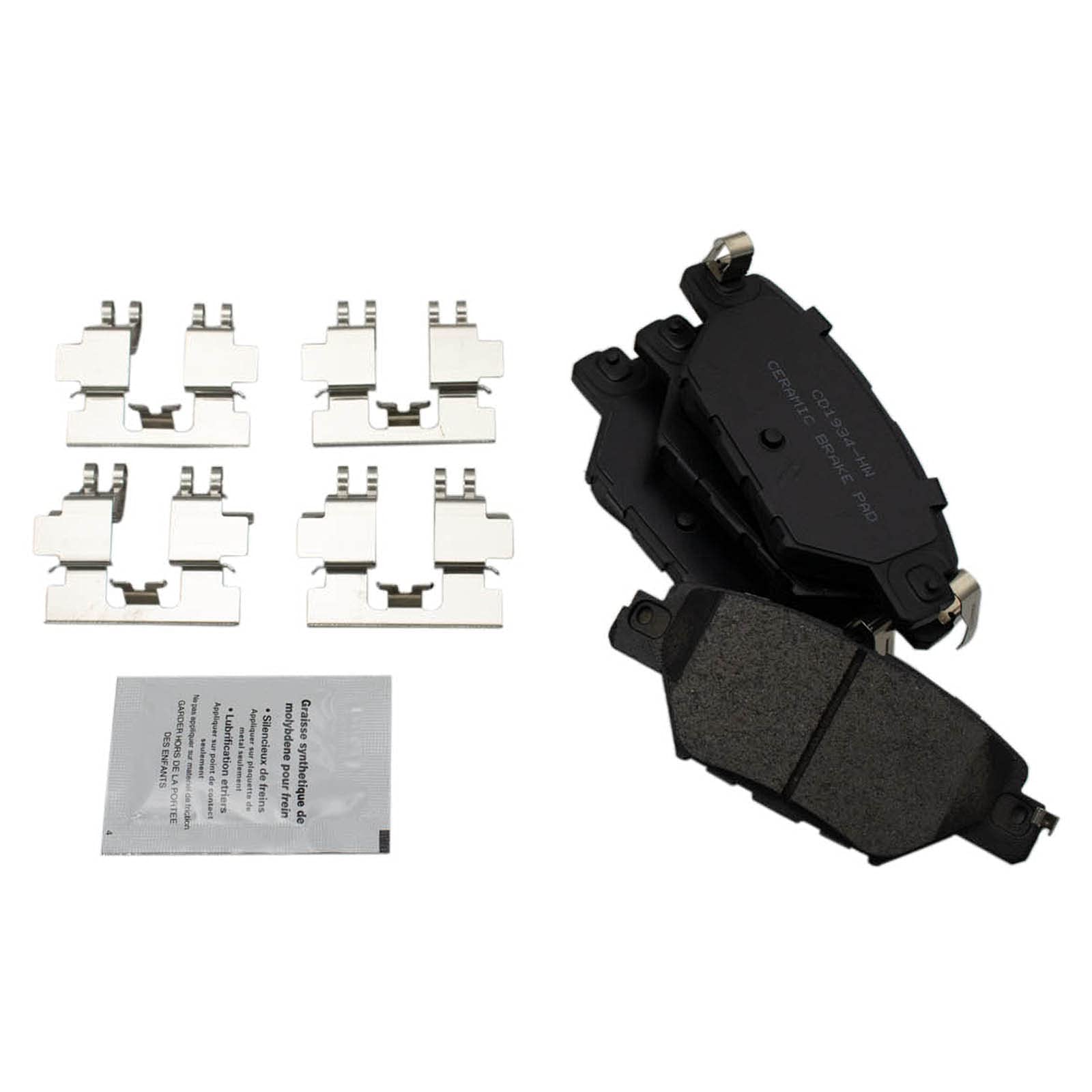 Trq Rear Brake Pad & Rotor Kit Brake Pads Brake Rotor Ceramic Compatible With 2016-2019 Mazda Cx-9