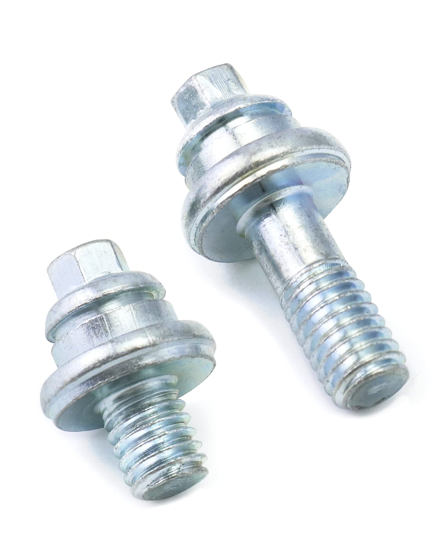 Qwork Side Post Battery Terminal Bolt, 4 Pairs 3/8' Standard Battery Terminal Stud Connector, Battery Binding Post Extender Stud Kit, (2 Different Lengths)