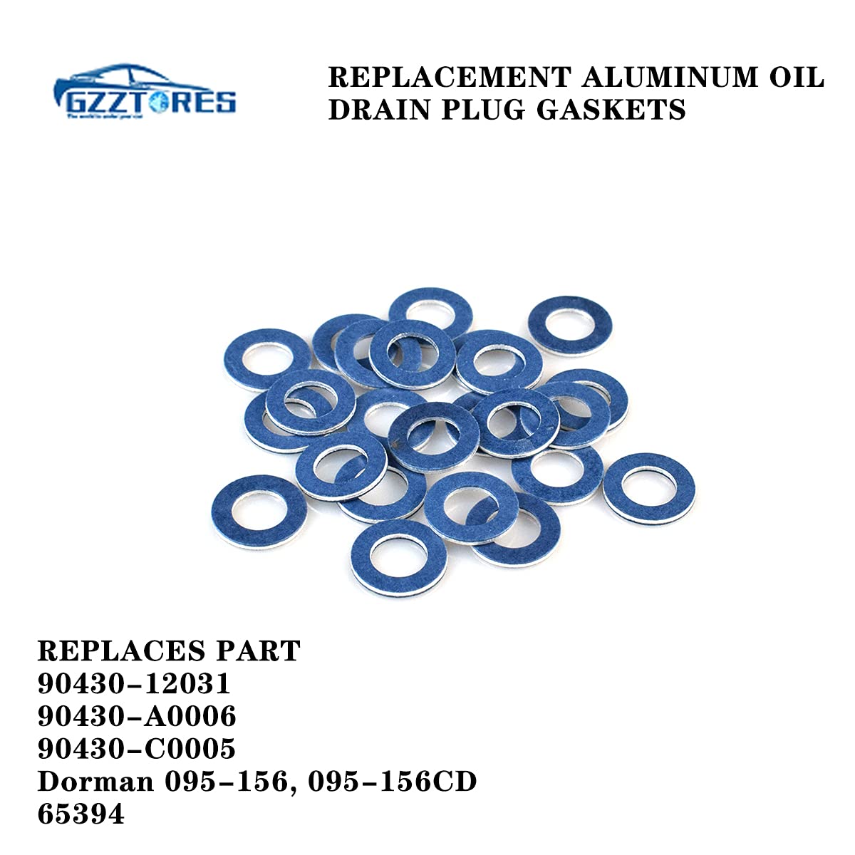12 Pieces Oil Drain Plug Gaskets 90430-12031 Replacement for Lexus Toyota Scion CT200h ES350 Prius Tundra Sienna Tacoma 4Runner
