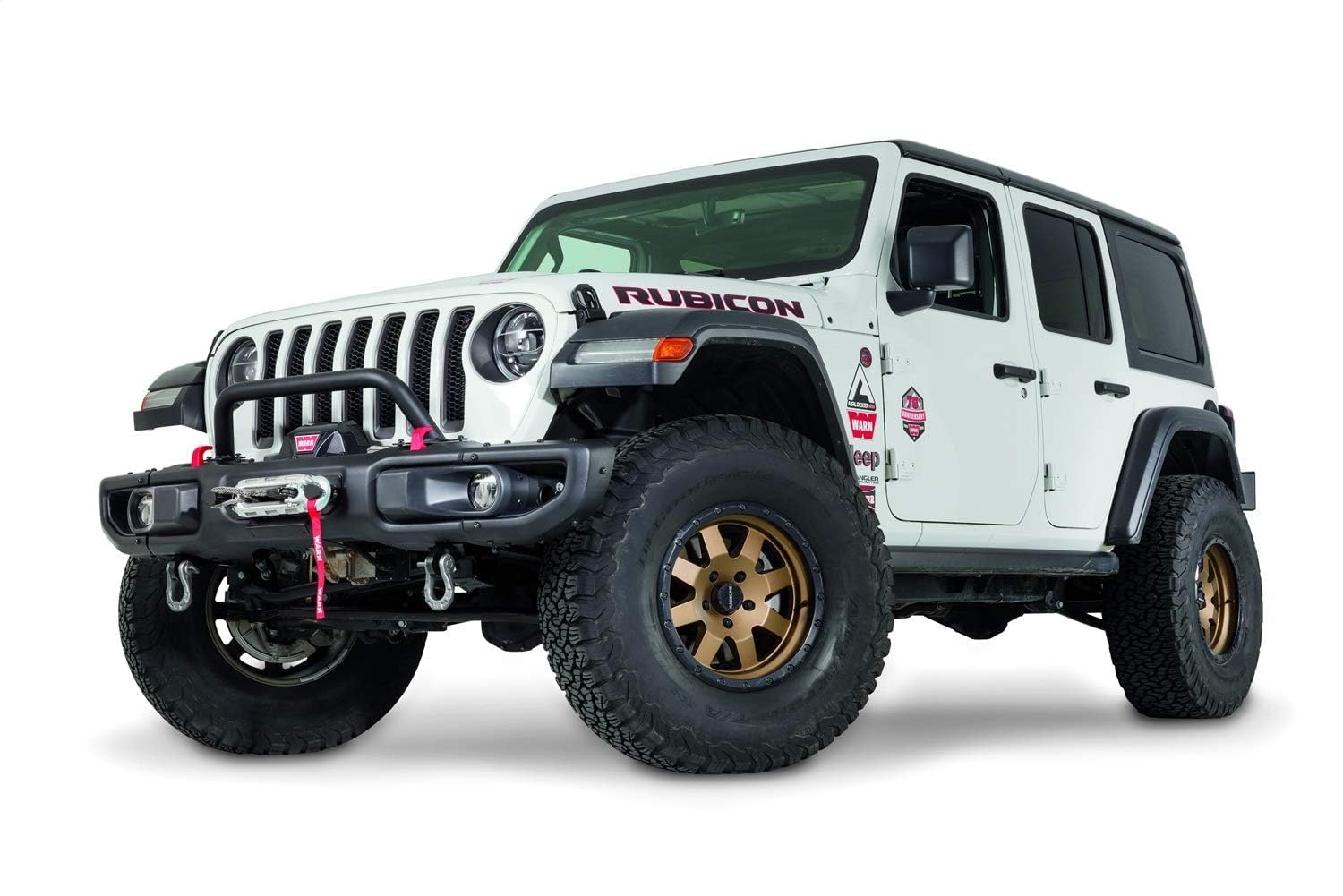 Warn 102355 Jeep Jl Oe Rubicon Front Bumper Grille Guard Tube, Low-Height