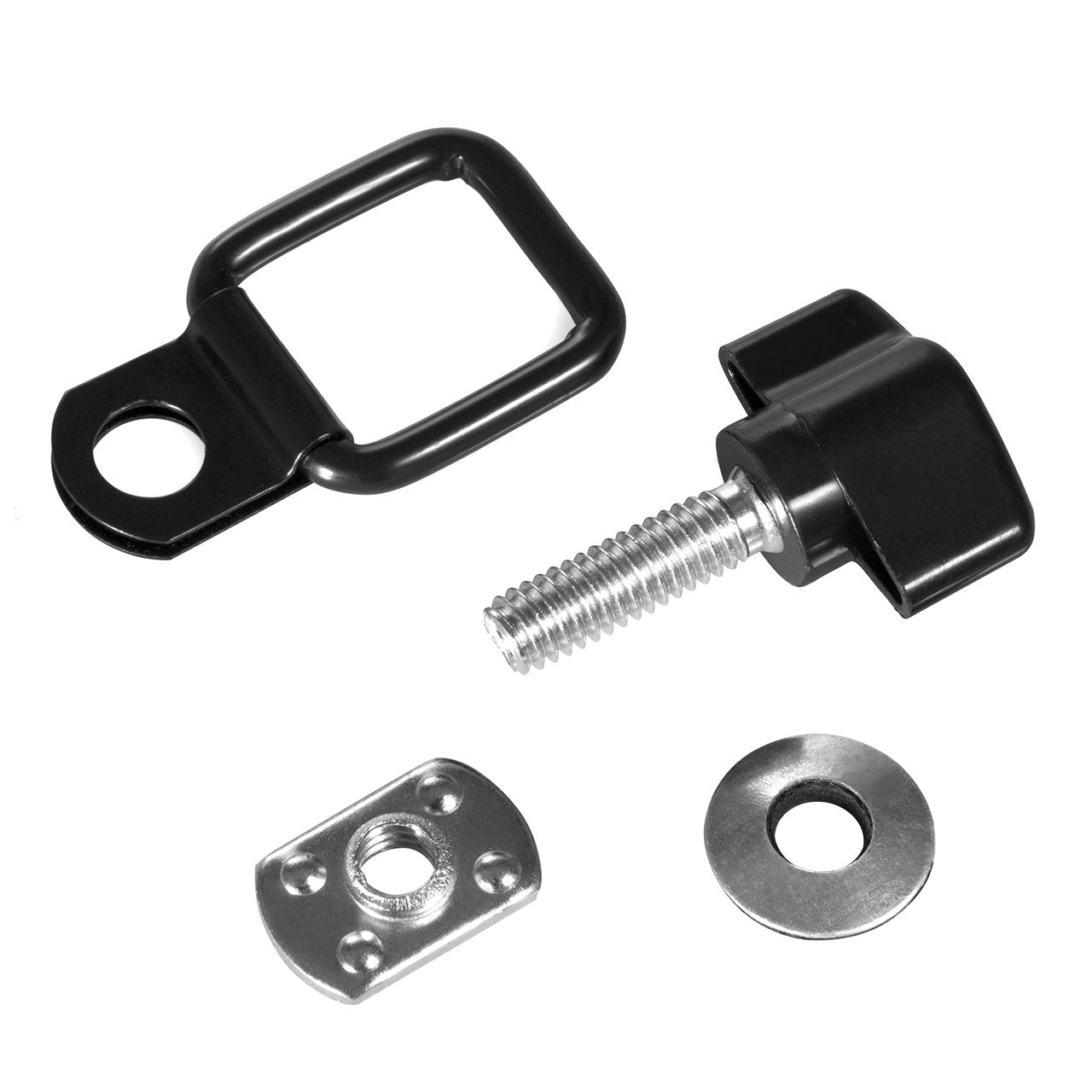 Dedc 8 Pack Hardtop Quick Removal Fastener Thumb Screws And Nuts, 8Pcs Tie Down D-Rings Anchors Replacement For 1995-2017 Jk Yj