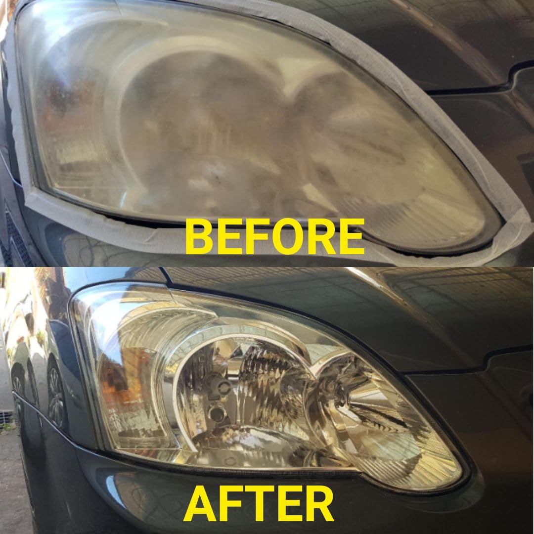 Atg Headlight Restoration Kit | Clean Foggy Headlights | Headlight Cleaner | Headlight Cleaner And Restorer Kit | Headlight Restoration | Headlight Uv Protection | Car Headlight Cleaner