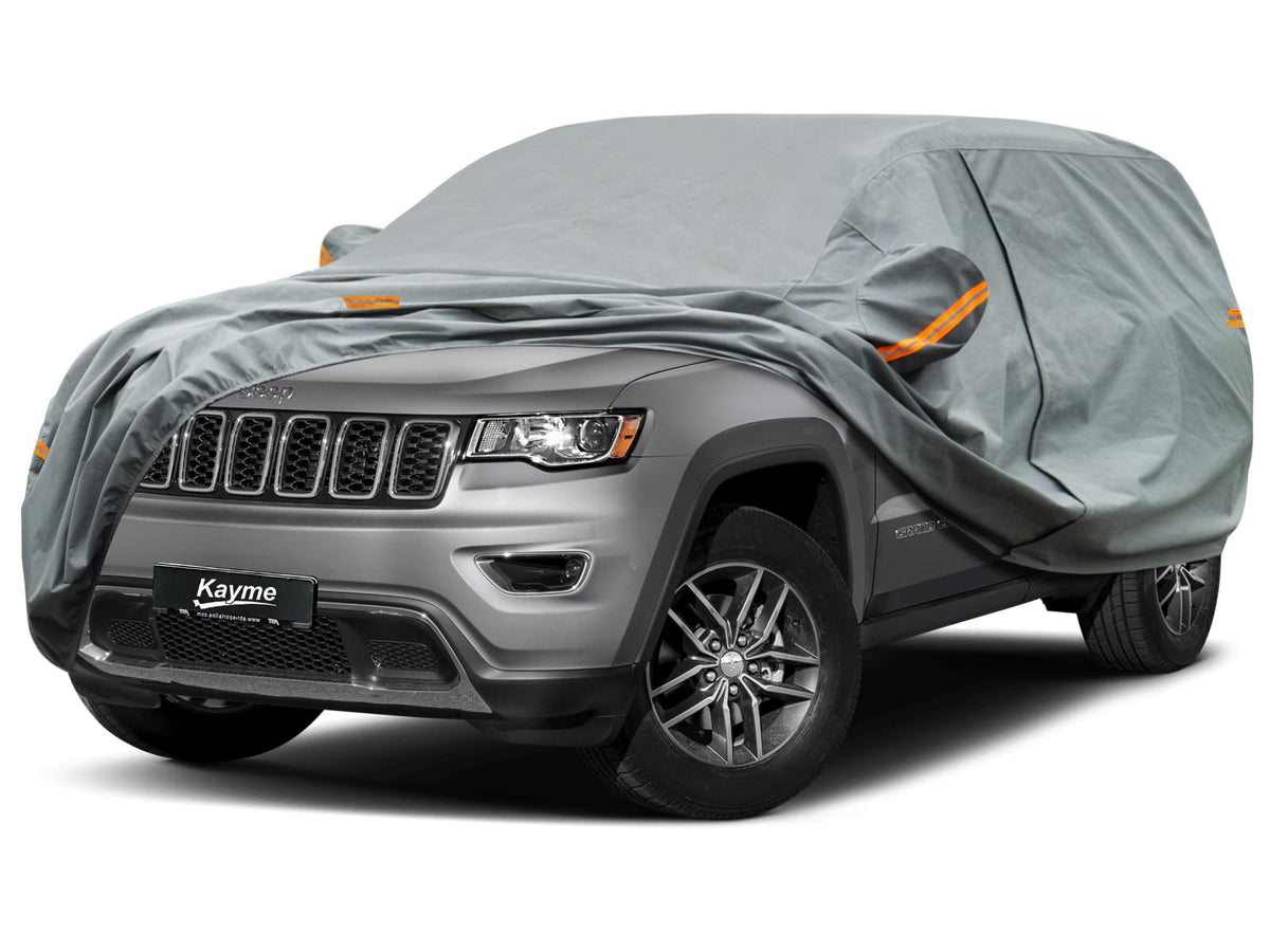 Kayme Heavy Duty Suv Car Cover Custom Fit Jeep Grand Cherokee (2010-2025) Waterproof All Weather For Automobiles, Full Exterior