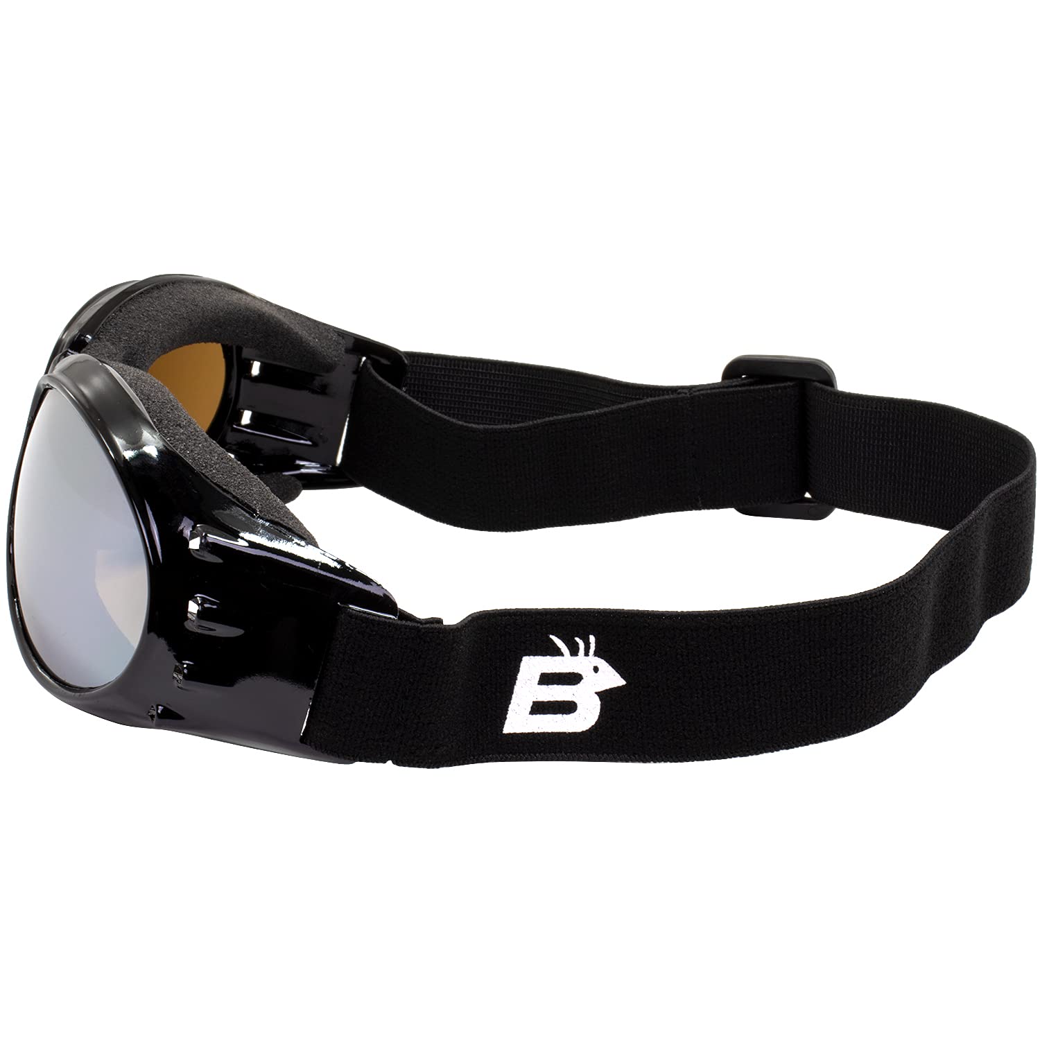 Birdz Eagle Red Baron style Motorcycle Padded Airsoft Goggles Yellow & Driving Mirror Lens for Day & Night riding comfort Perfec