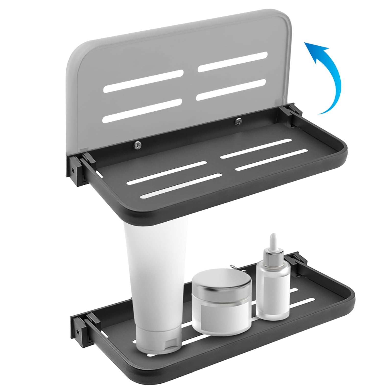 LOQJSS RV Aluminum Foldable Shelf,90 Foldable Wall Shelf RV Shelves Aluminum RV Shelf,Wall-Mounted Folding Shelves,for Camper, T