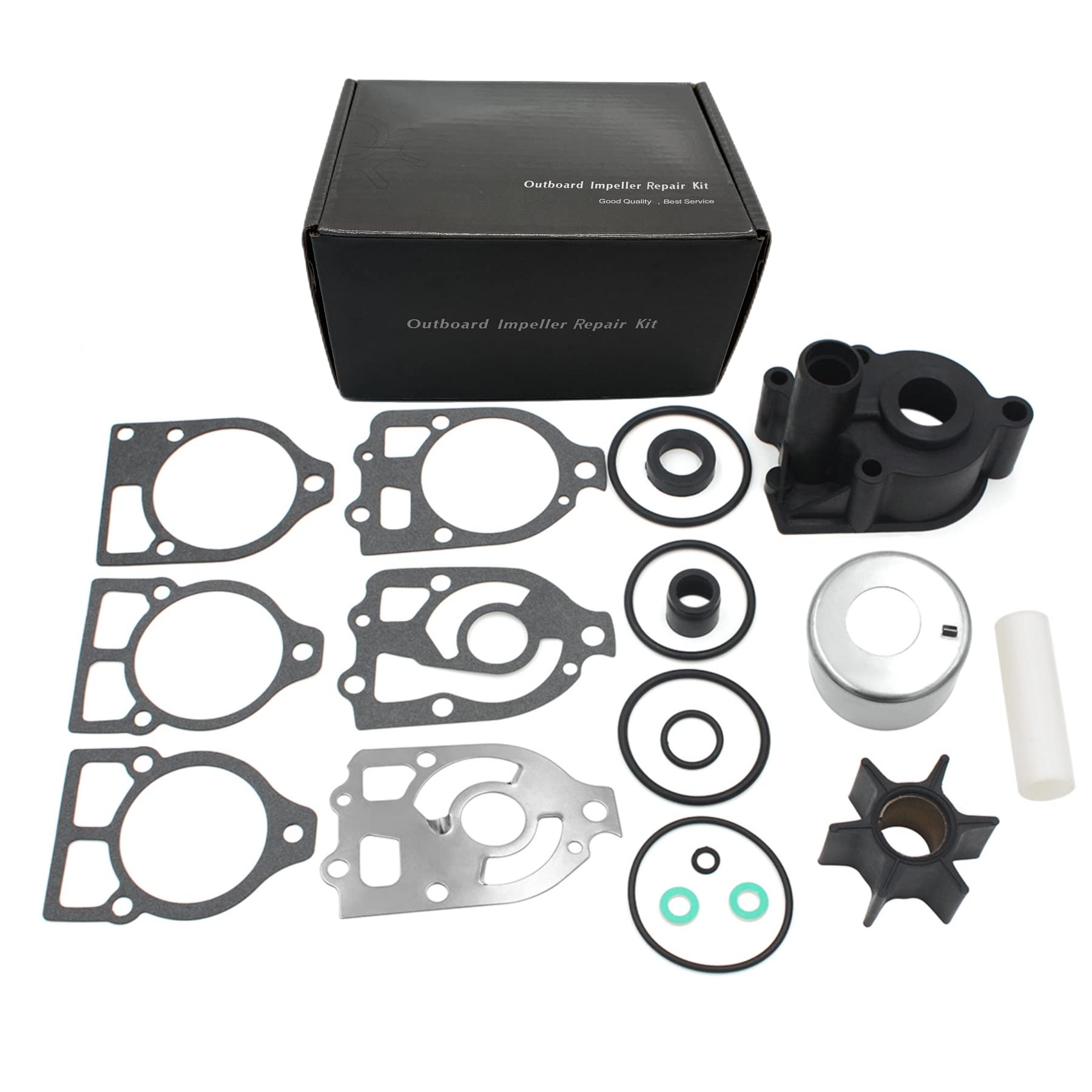 Uanofcn 96148Q8 Water Pump Impeller Kit For Mercury Mariner Outboard V6 75-225 Hp And Mercruiser Alpha One Stern Drives 46-96148A8 Sierra 18-3517 18-3316