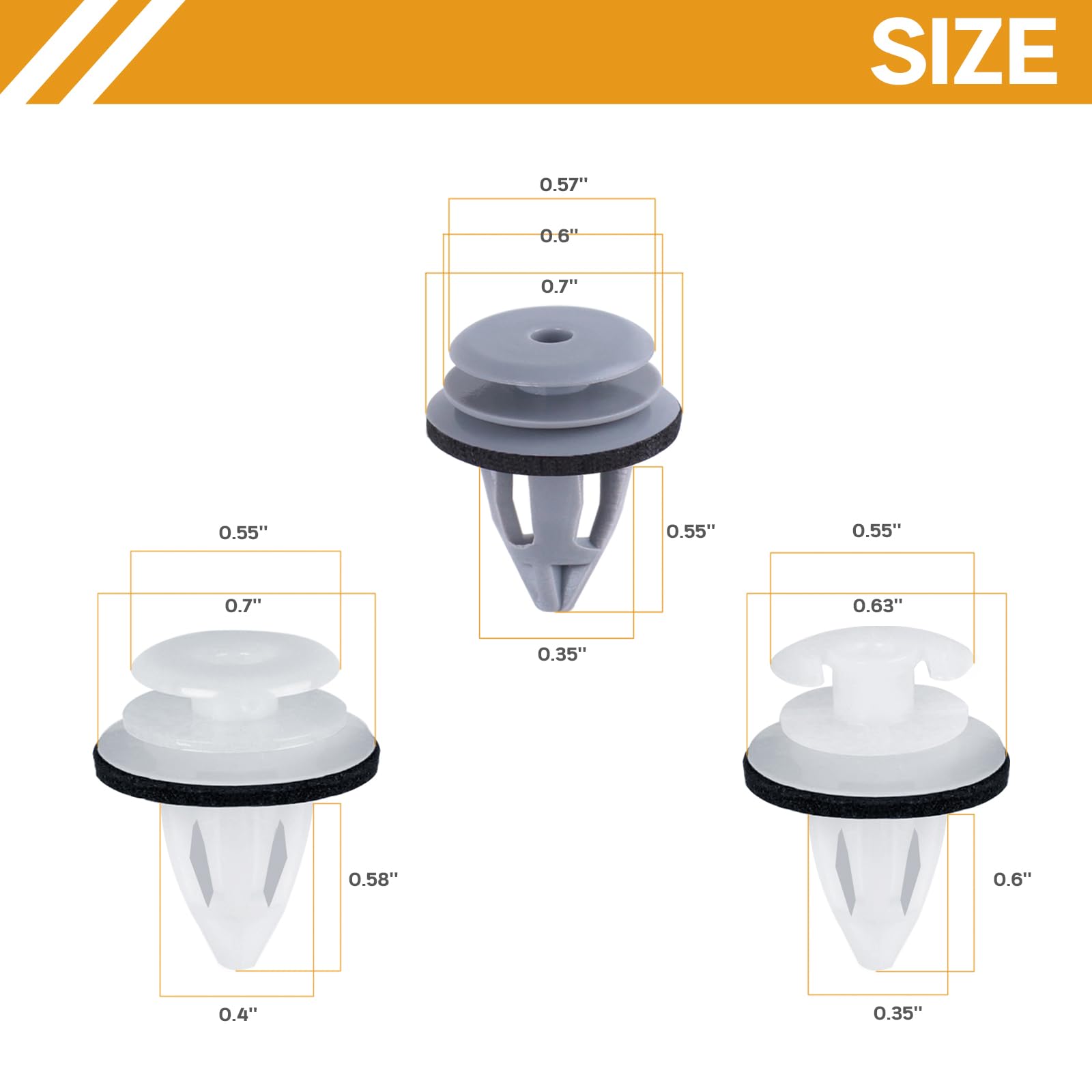 Xislet 120Pcs Door Trim Panel Retainer Clips Compatible With Bmw 3 5 7 Series E36 E34 E38 E39 M3 X1, X3, X4, X5, X6 Replace 5141