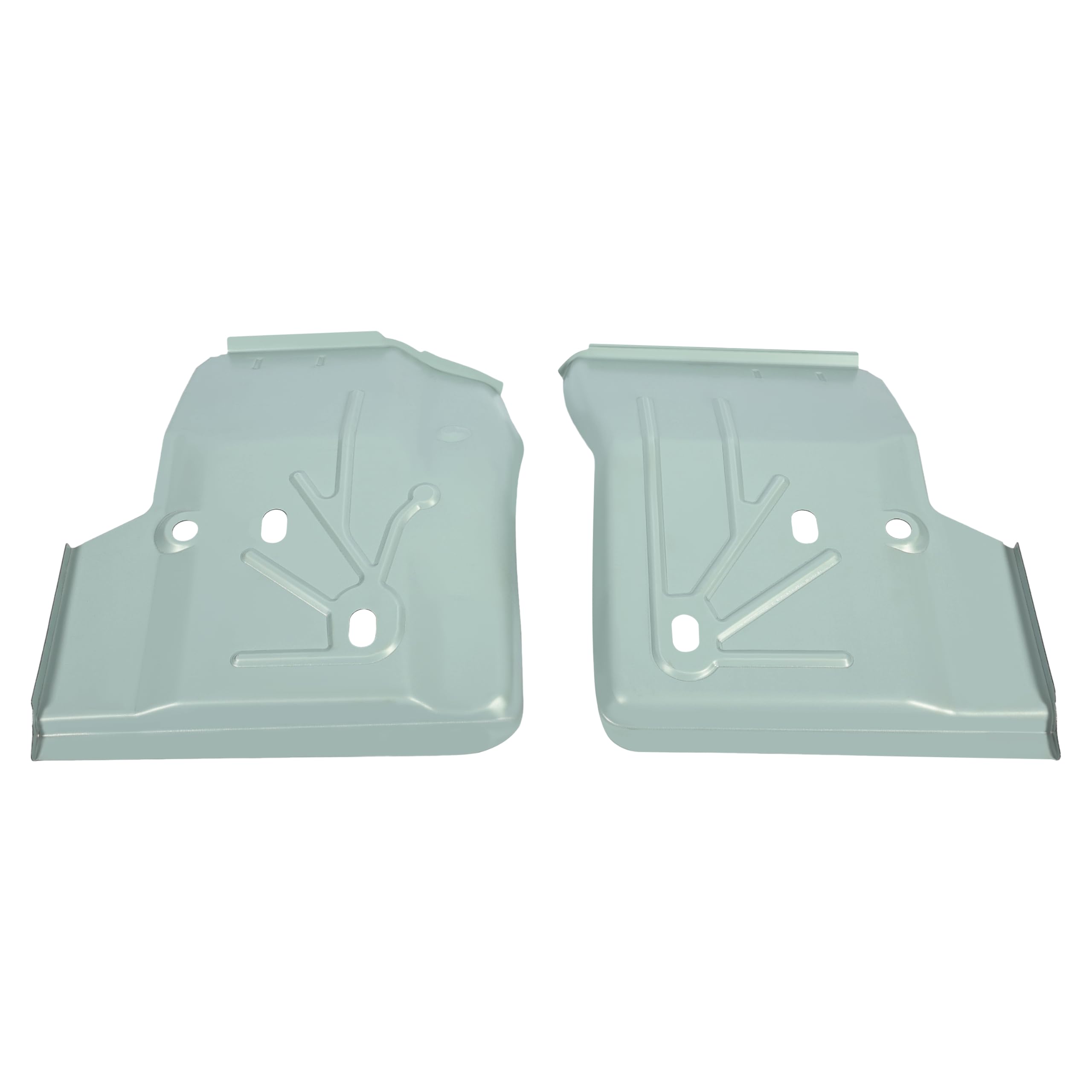 ECOTRIC Front Left & Right Floor Pan Pair Compatible with 1997-2006 Jeep TJ Wrangler Driver & Passenger Side New - Silver