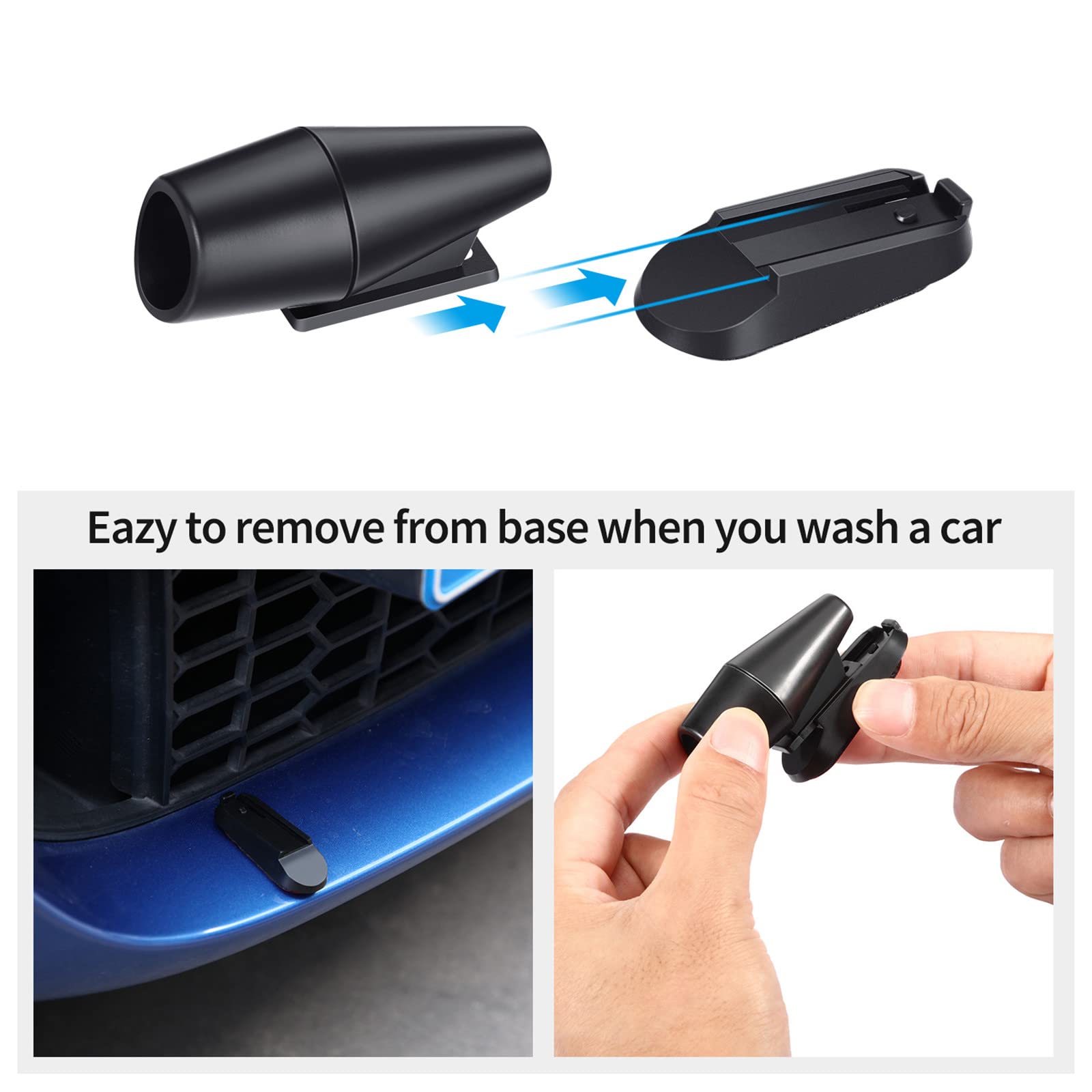 Frienda Deer Whistle 10 Pieces Save A Deer Whistles Avoids Collisions, Deer Whistles For Car Deer Warning Devices Animal Alert F