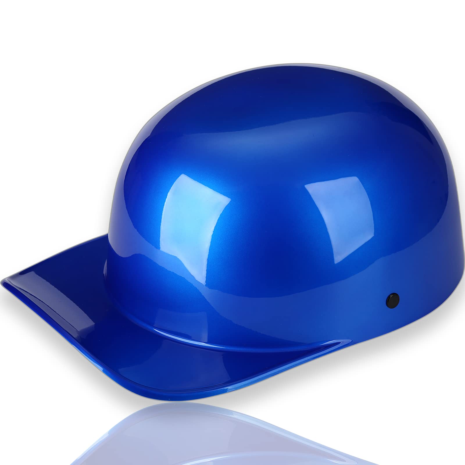 Yesmotor Baseball Style Cap Motorcycle Helmet Unisex-Adult - Dot Approved (Blue,L)