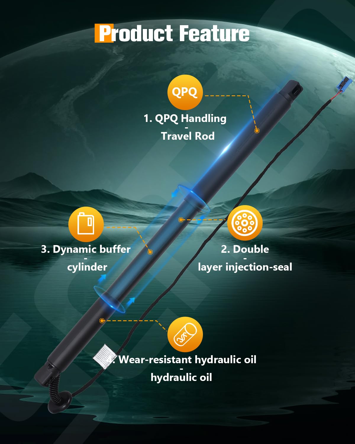 Scitoo Rear Right Tailgate Power Lift Support Shock Strut Fit For Mercedes-Benz Gle350D 2016,For Mercedes-Benz Gle400 2016-2018,