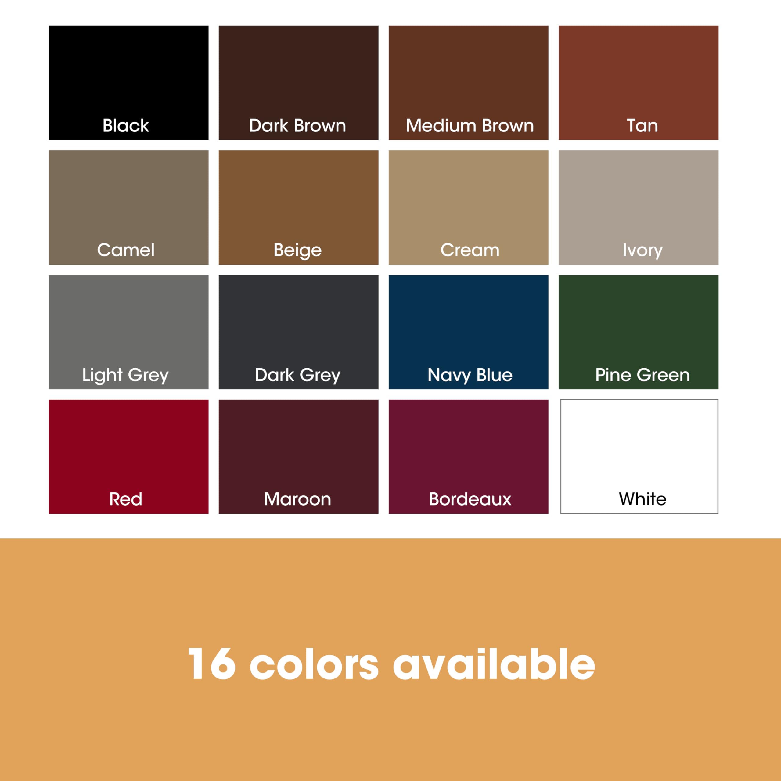 Furniture Clinic Leather Repair Paint | 2-In-1 Seal And Color | Use On Scratches, Tears, & Holes In Car Seats, Furniture | Quick