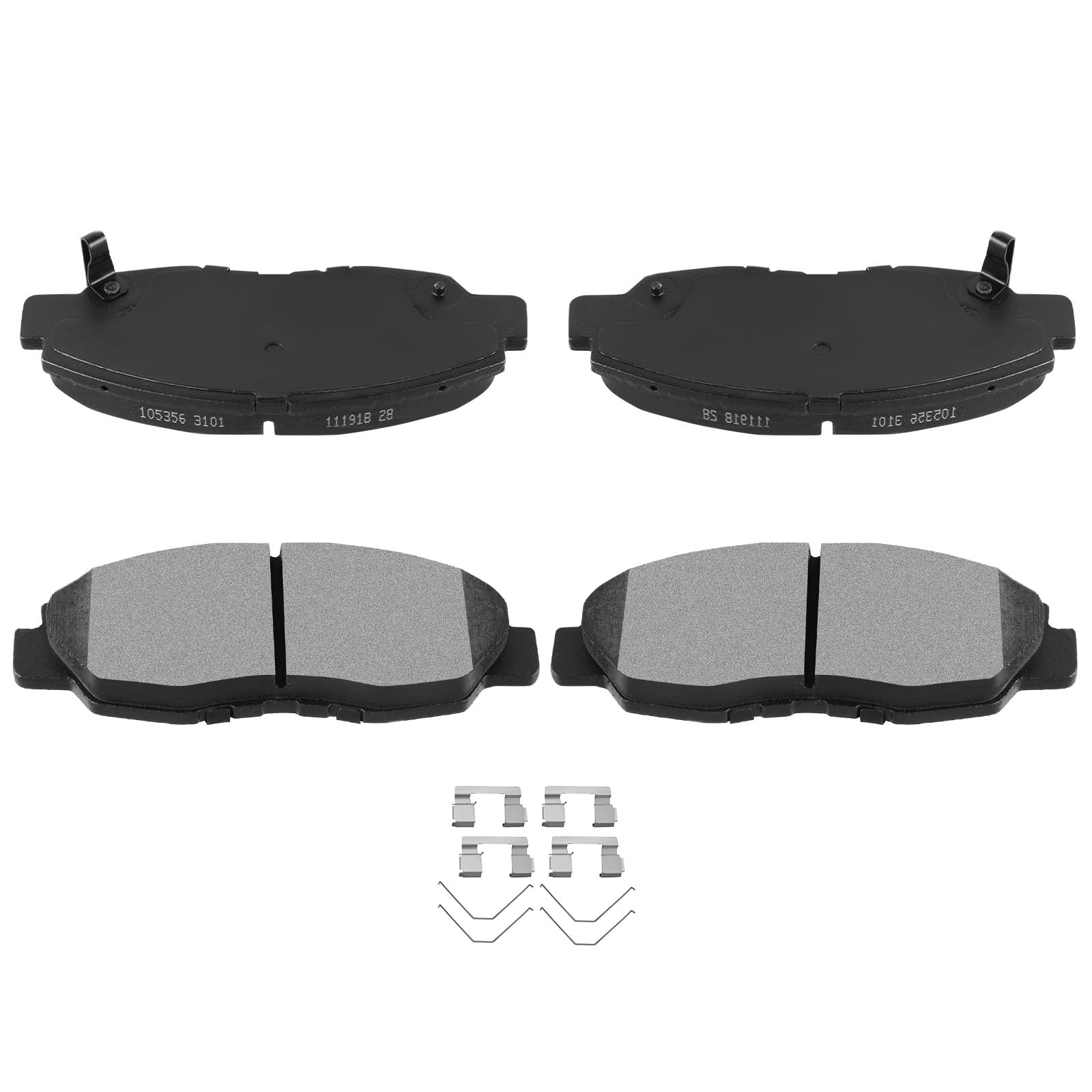 Automuto 4Pcs Front Semi-Metallic Disc Brake Pads Set D1578 For Honda Civic 2012-2015