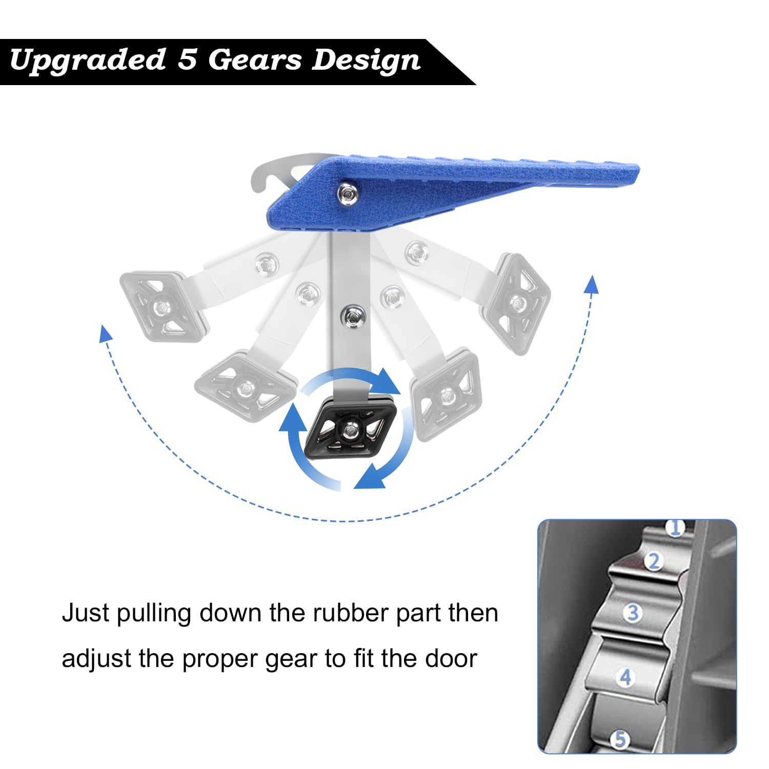 Cowvie Foldable Car Door Step Stand Pedal - Access To Vehicle'S Roof Both Feet Wider Stand Pedal For Most Suv Truck Jeep, Max Lo