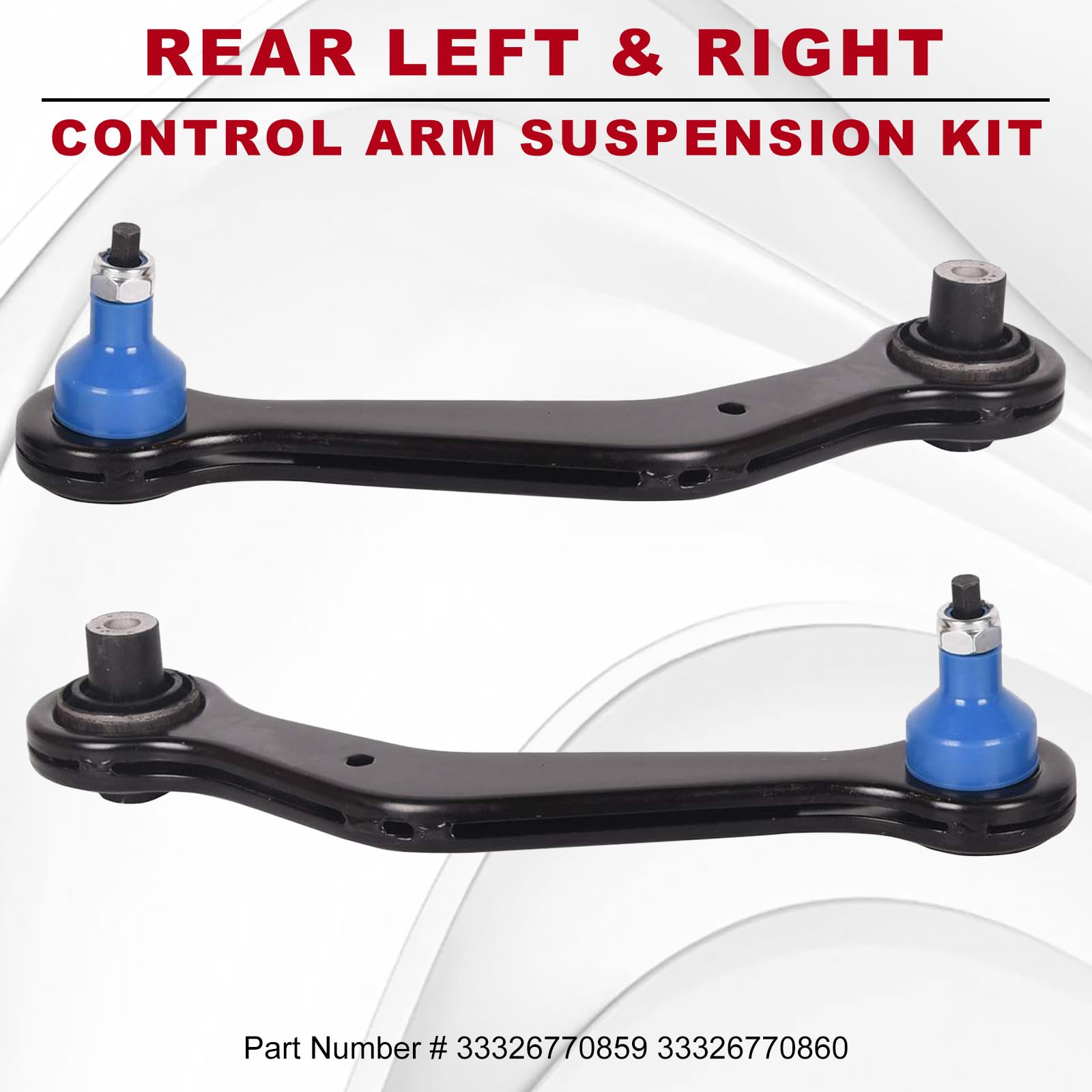 Bapmic Rear Left & Right Upper Rearward Control Arm Suspension Kit Replacement for BMW E53 X5