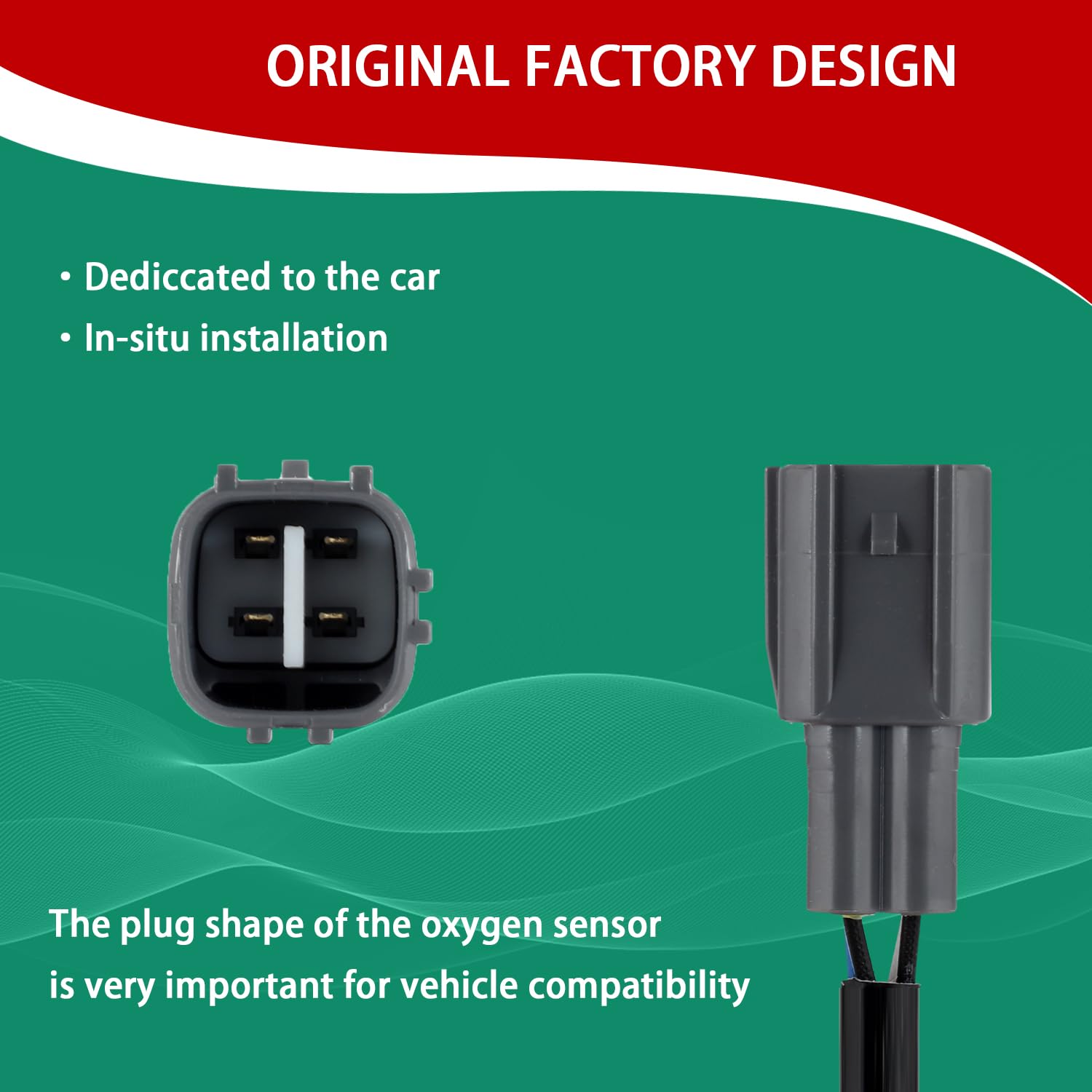Necatuo 234-4805 75-2639 Downstream Oem Oxygen Sensor O2 Sensor Compatible With Toyota 4Runner 4.0L 2003-2004 Replace 89465-6023