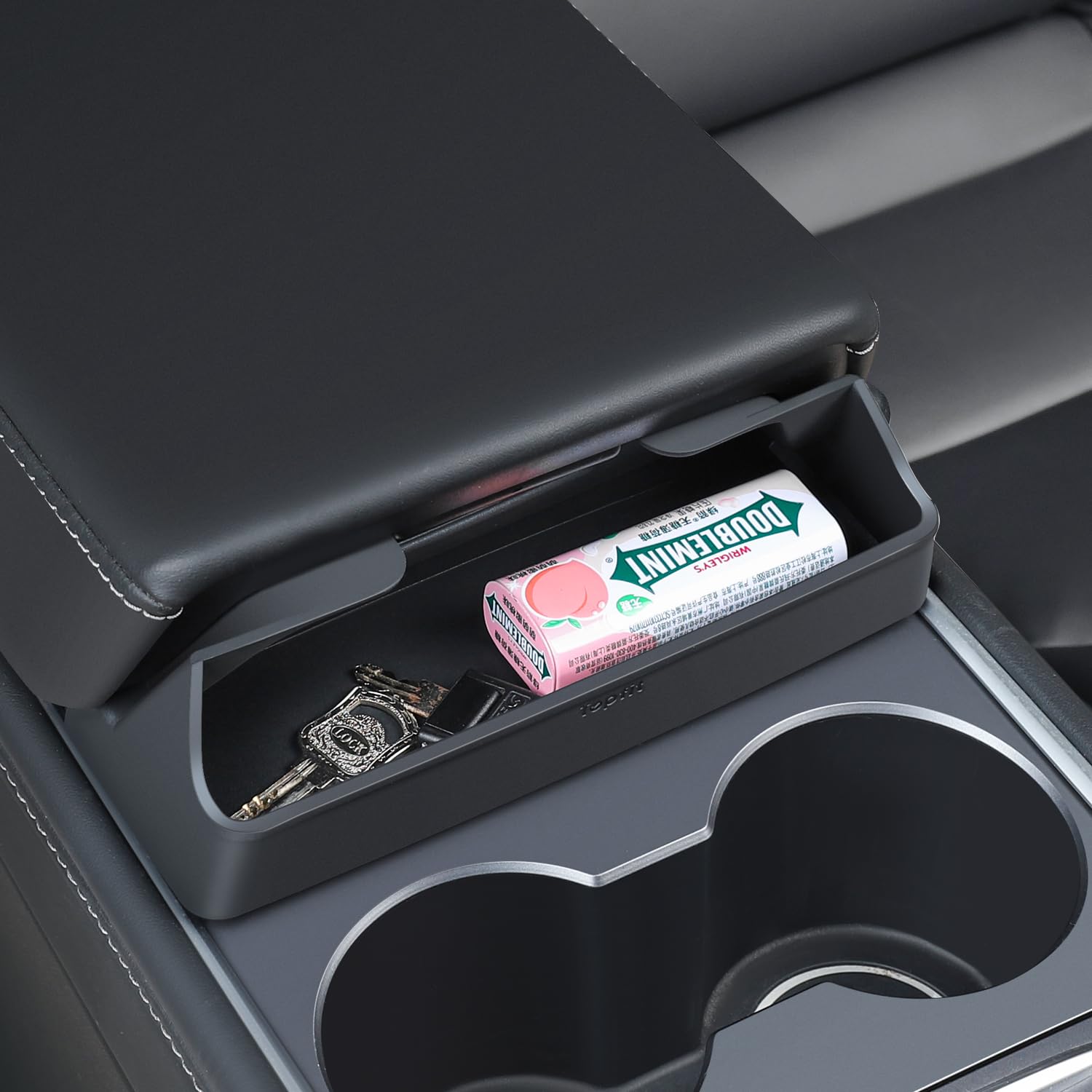 Thinsgo For Tesla Model Y Model 3 Center Console Organizer Armrest Box Glasses Tray For Tesla Model 3 Y