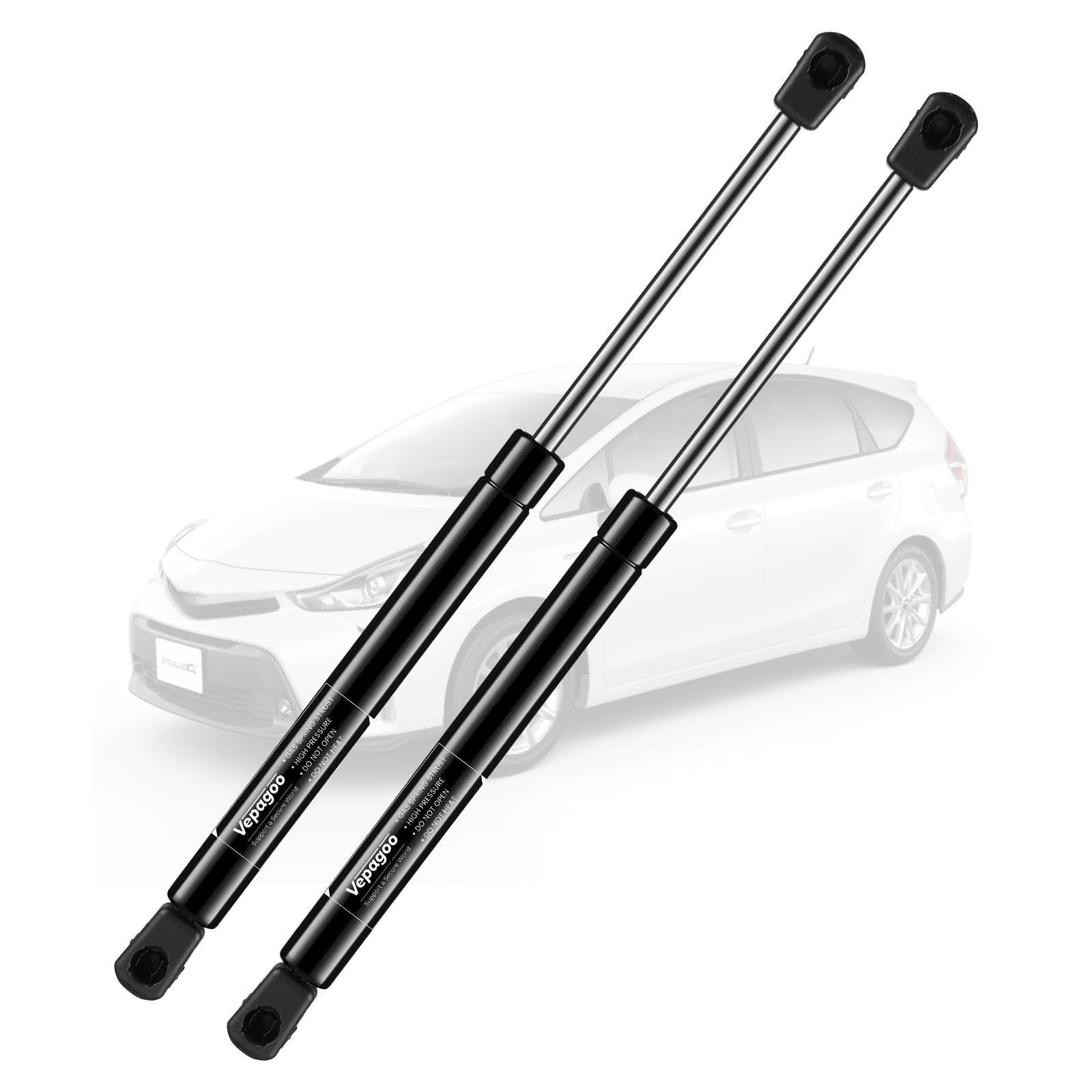 Vepagoo Pm1123 Rear Back Hatch Gas Struts Compatible With Toyota 2010-2015 Prius, Plug-In Prius Gas Shock Liftgate Tailgate Rear