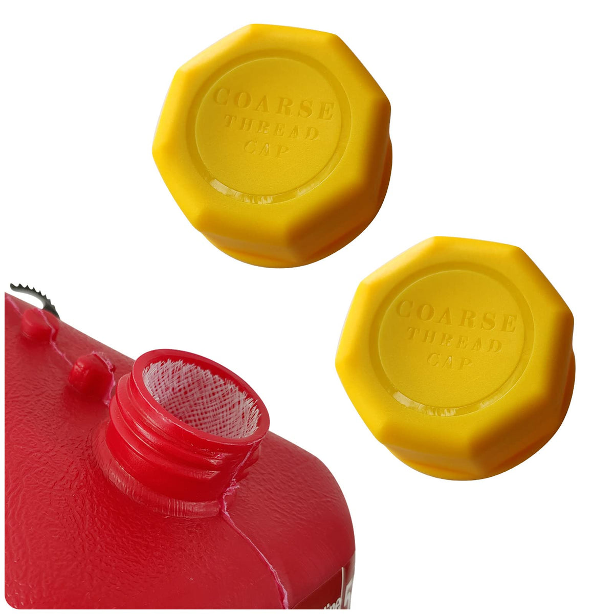 Gas Can Cap, Gas Can Cap Replacement (2 Pack), High Compatibility, Fits Most 1/2/3/5 Gallon Gas Can, Thickened Lid And Seal Desi