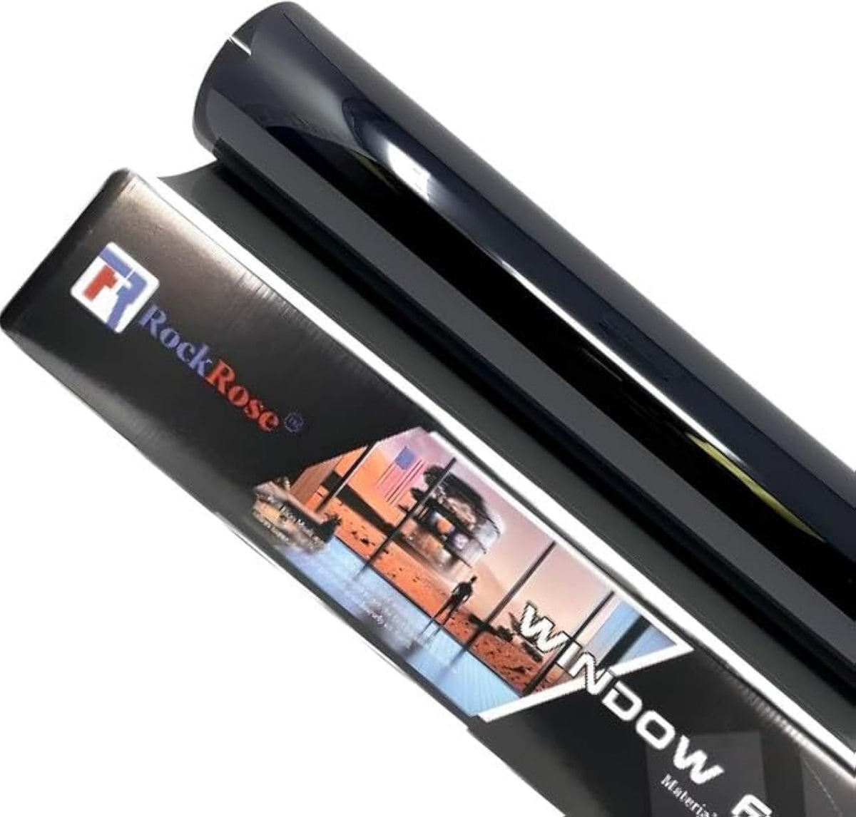 Rockrose Premium Charcoal 1% Vlt Carbon 2Ply 36In X 100Ft Window Tint - Professional Heat, Uv & Irr Block Tint For Cars & Buildi