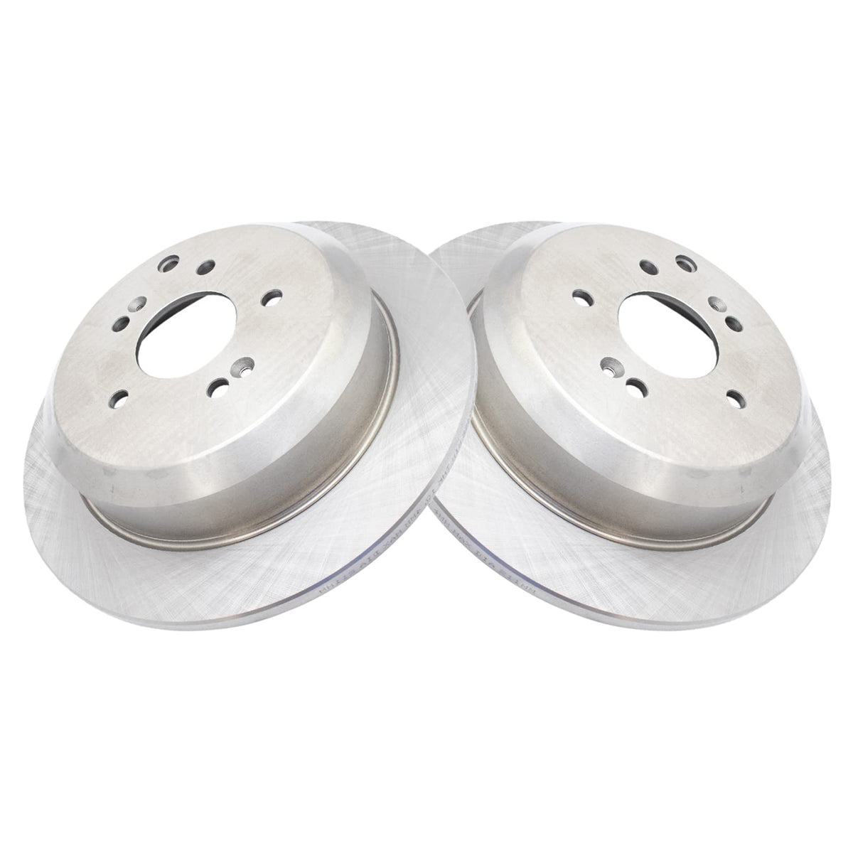Trq Rear Brake Rotors Set Solid Compatible With 2007-2012 Hyundai Veracruz