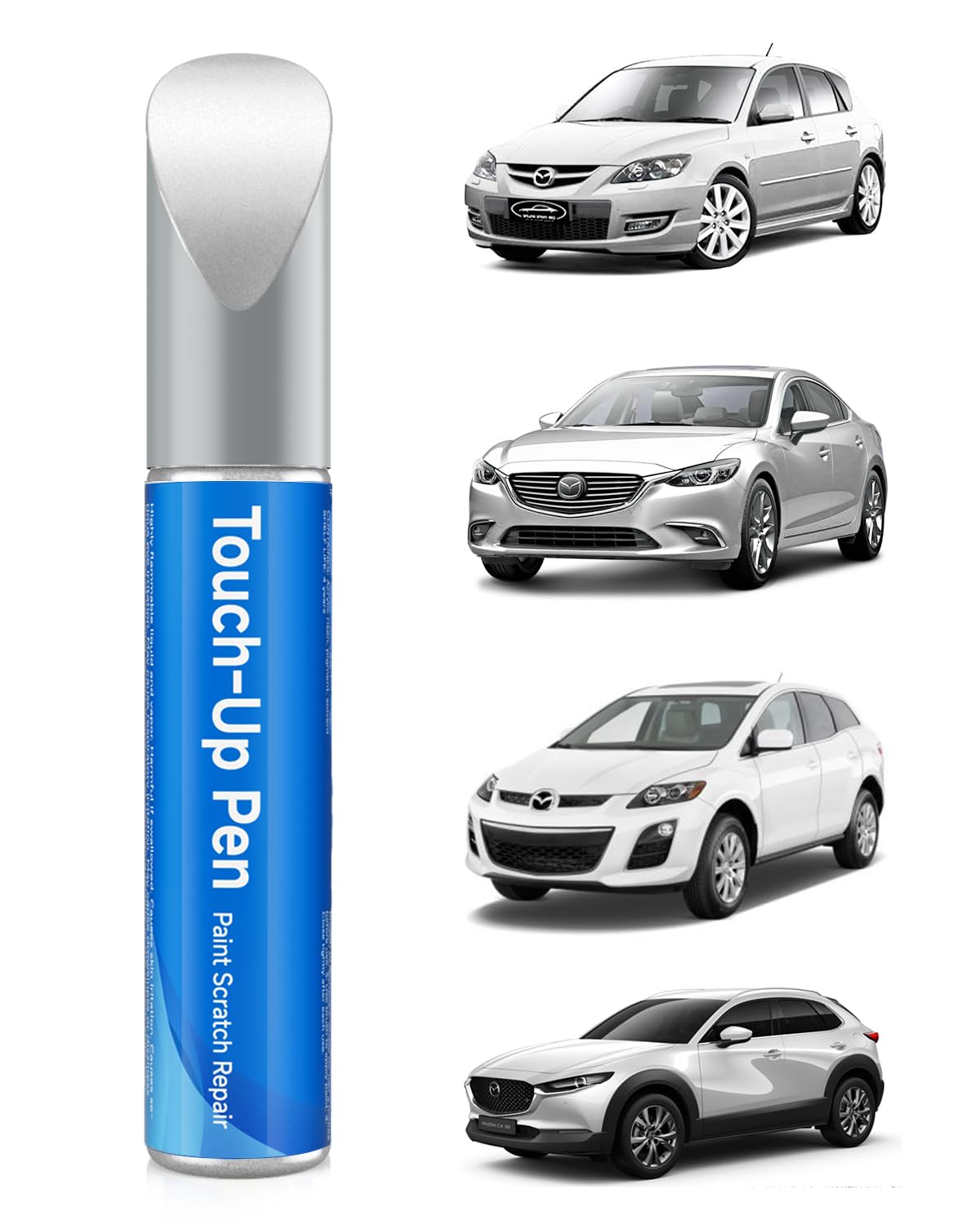 RSACET 25D/26G Snowflake White Pearl Tricoat Touch Up Paint Compatible with Mazda Exact Match Touch Up Paint Car Scratch Repair