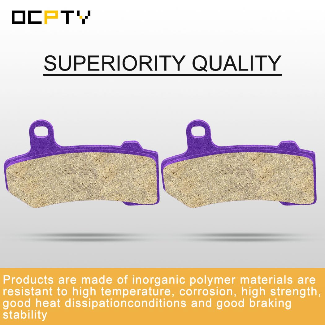 Ocpty Fa409 Front And Rear Carbon Fiber Brake Pads Fit For 2008-2013 Flhrc Road King Classic 2008-2012 Flhtc For Electra Glide C