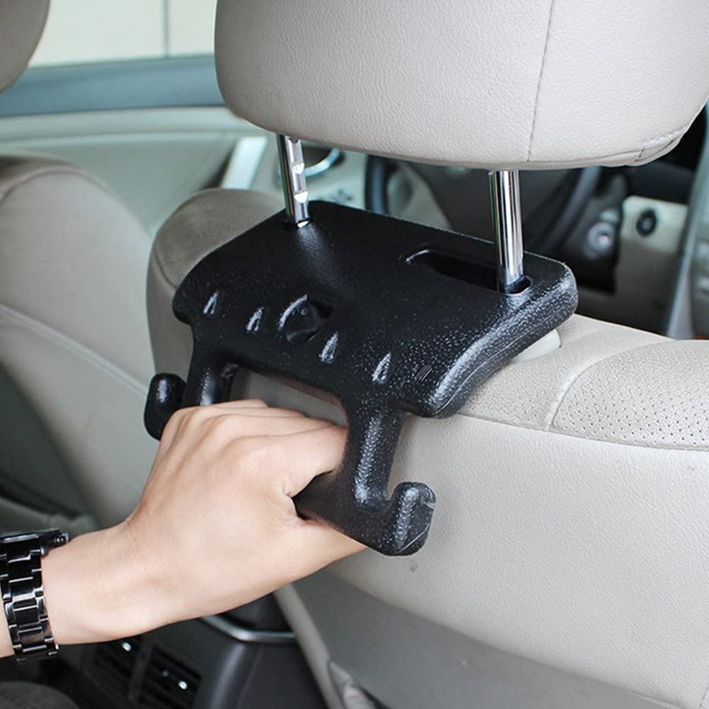 Rasikvar Car Back Seat Headrest Hook Hanger Grab Handle, Car Headrest Hanger Hooks, Car Back Seat Holder Storage Hook Organizer 
